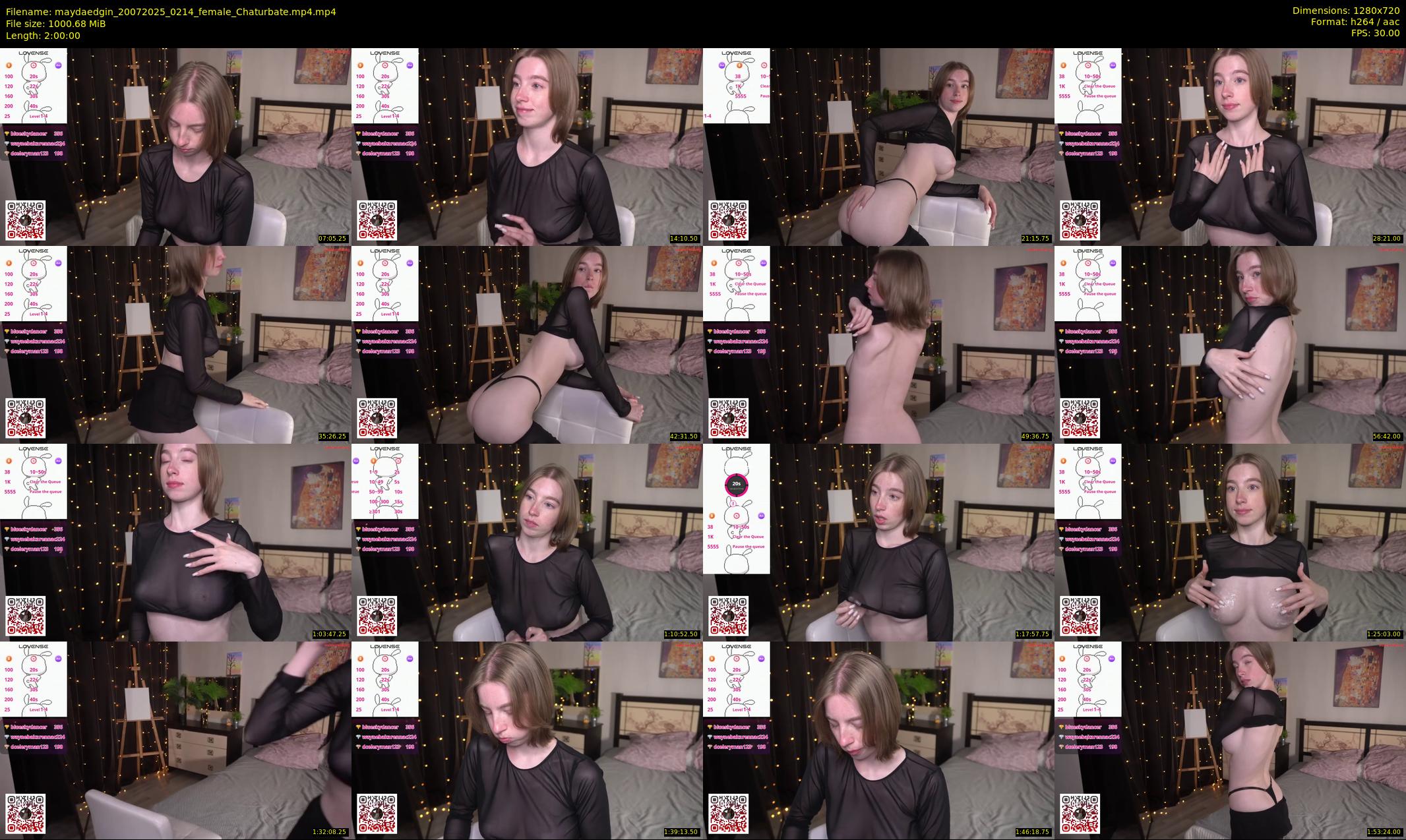 maydaedgin — 120 minute Chaturbate female cam show recording, 720p, Jul 20, 2025