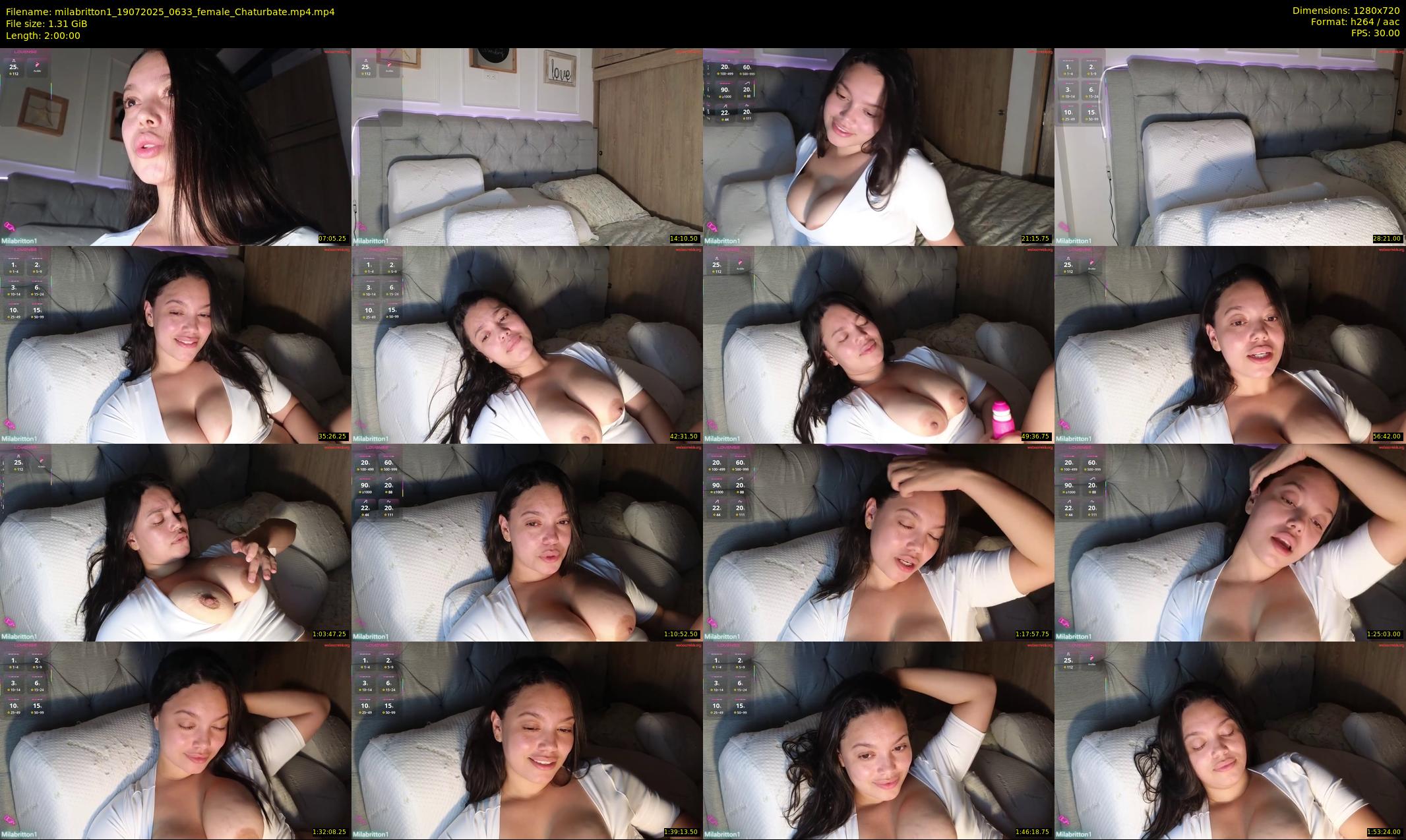 milabritton1 — 120 minute Chaturbate female cam show recording, 720p, Jul 19, 2025