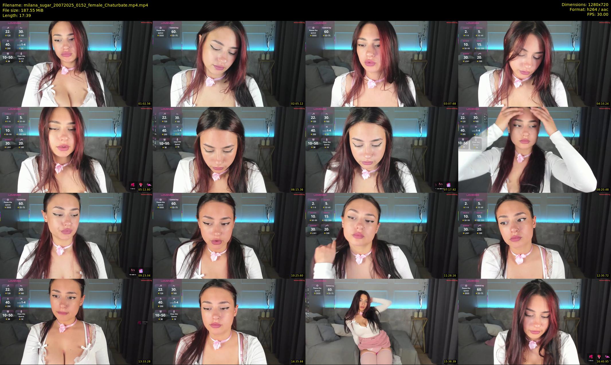 milana_sugar — 18 minute Chaturbate female cam show recording, 720p, Jul 20, 2025