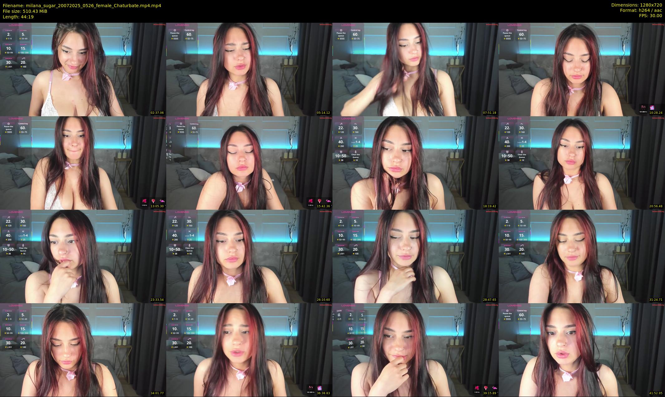 milana_sugar — 45 minute Chaturbate female cam show recording, 720p, Jul 20, 2025