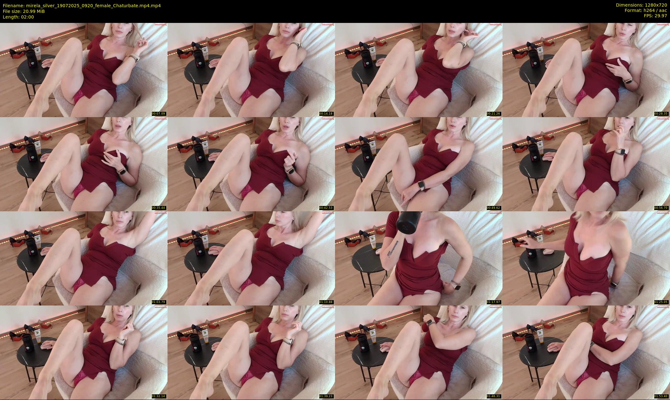 mirela_silver — 2 minute Chaturbate female cam show recording, 720p, Jul 19, 2025