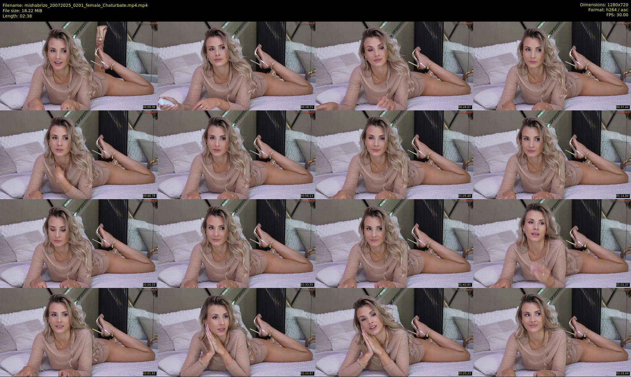 mishabrizo — 3 minute Chaturbate female cam show recording, 720p, Jul 20, 2025