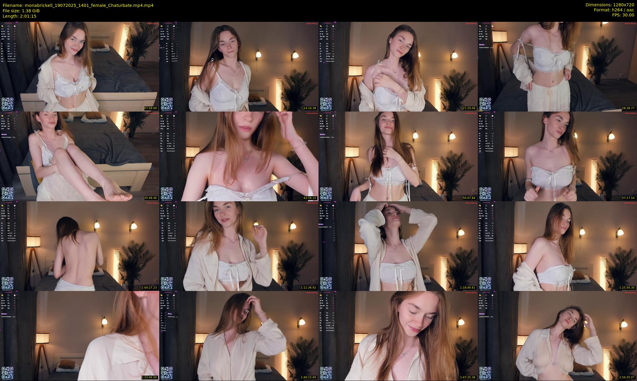 monabrickell — 122 minute Chaturbate female cam show recording, 720p, Jul 19, 2025