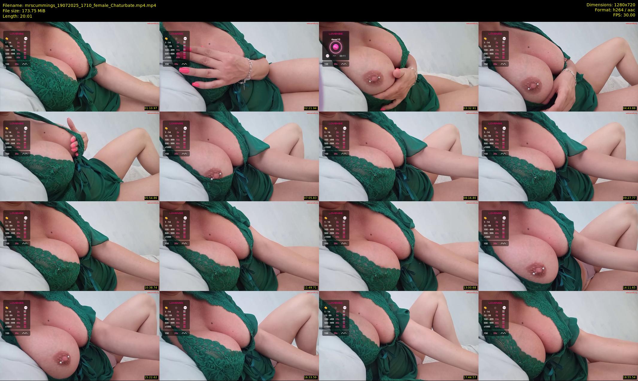 mrscummings — 21 minute Chaturbate female cam show recording, 720p, Jul 19, 2025