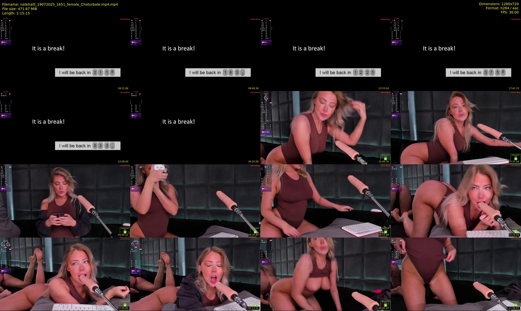 natehalll — 76 minute Chaturbate female cam show recording, 720p, Jul 19, 2025