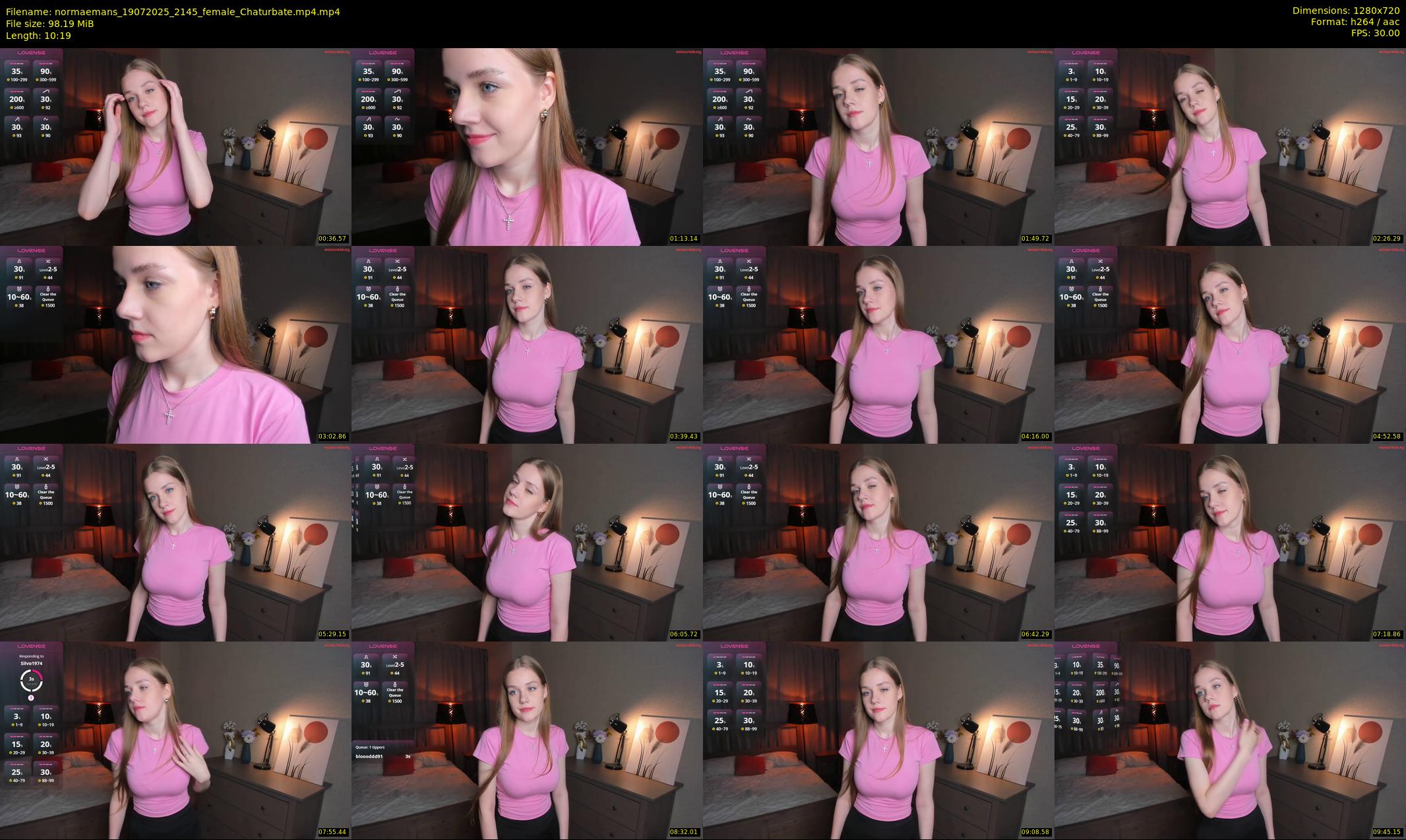 normaemans — 11 minute Chaturbate female cam show recording, 720p, Jul 19, 2025