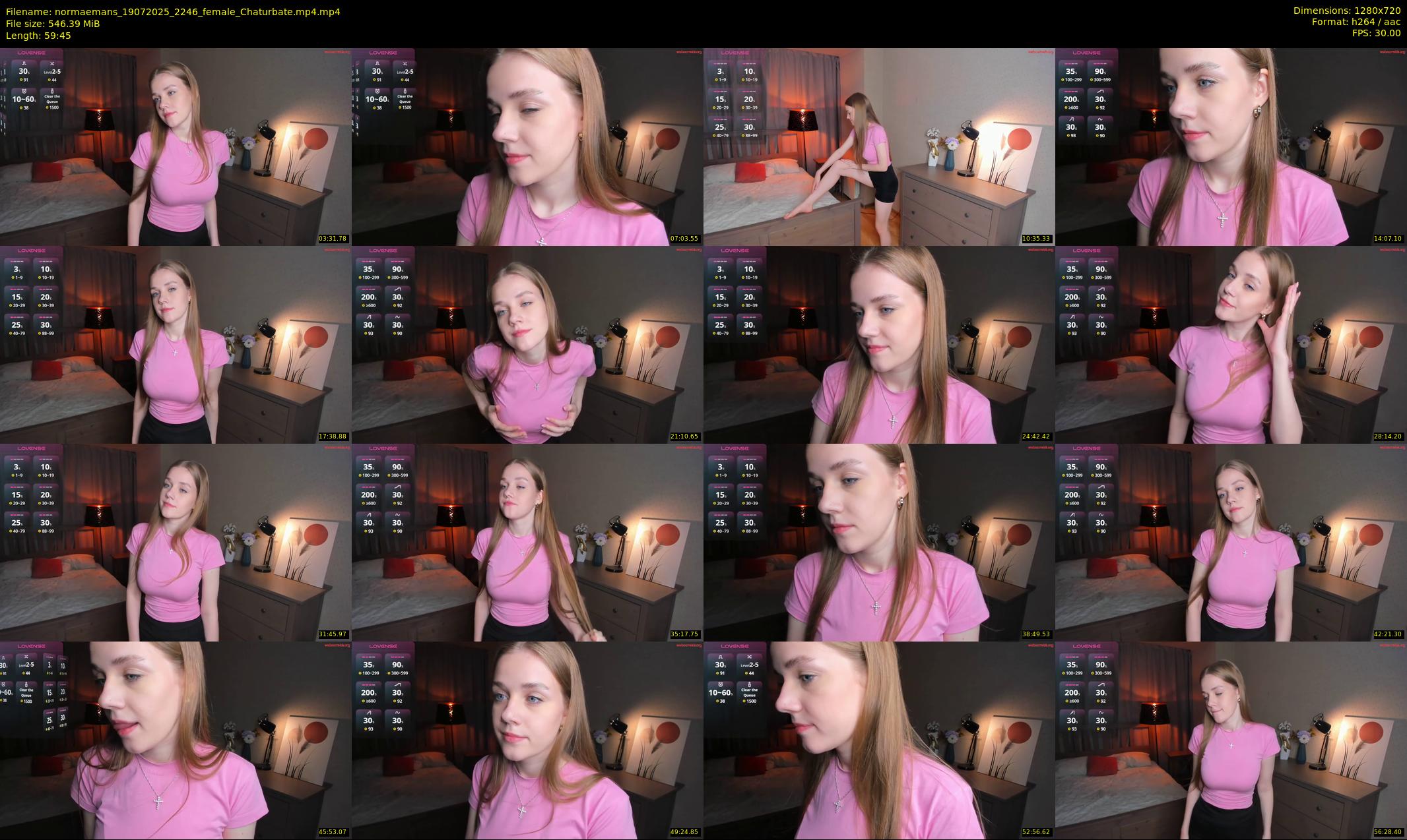normaemans — 60 minute Chaturbate female cam show recording, 720p, Jul 19, 2025