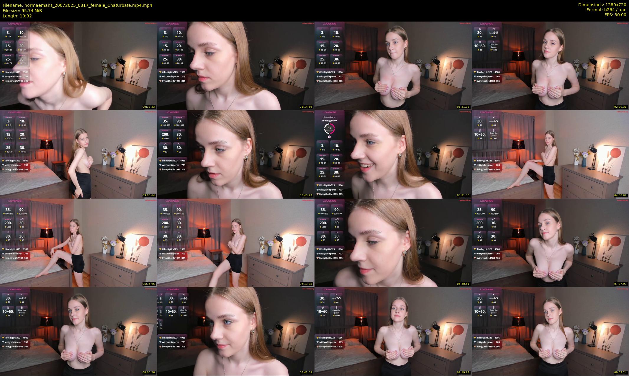 normaemans — 11 minute Chaturbate female cam show recording, 720p, Jul 20, 2025