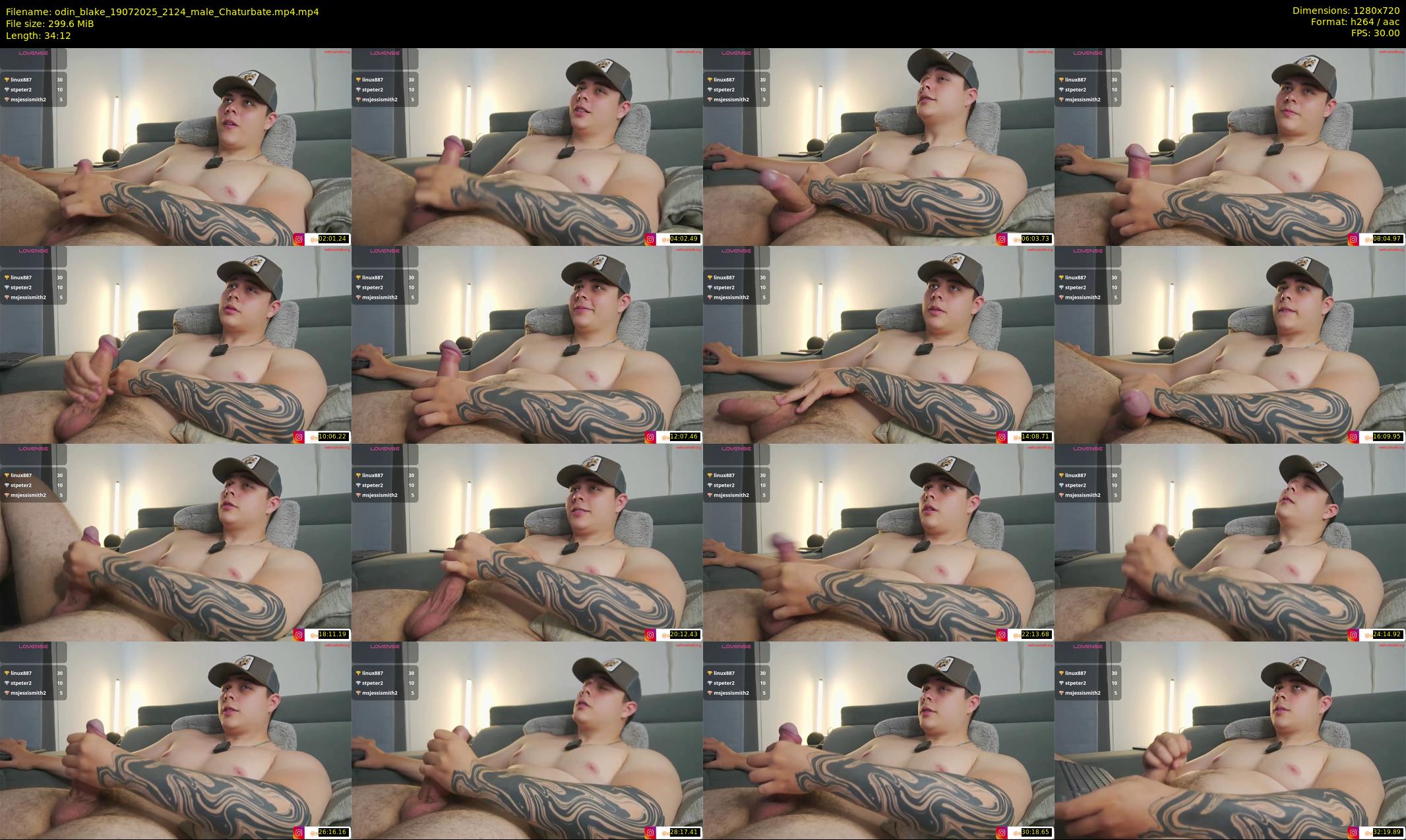 odin_blake — 35 minute Chaturbate male cam show recording, 720p, Jul 19, 2025