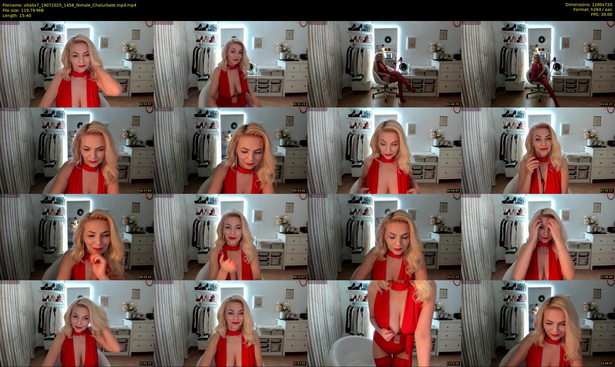 ollalla7 — 16 minute Chaturbate female cam show recording, 720p, Jul 19, 2025