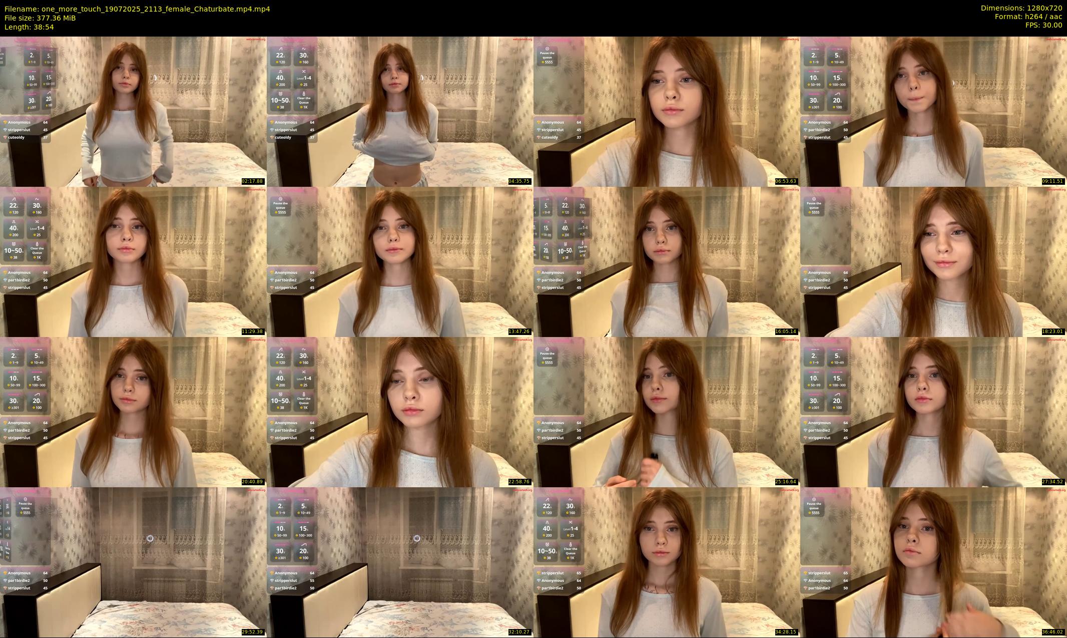 one_more_touch — 39 minute Chaturbate female cam show recording, 720p, Jul 19, 2025