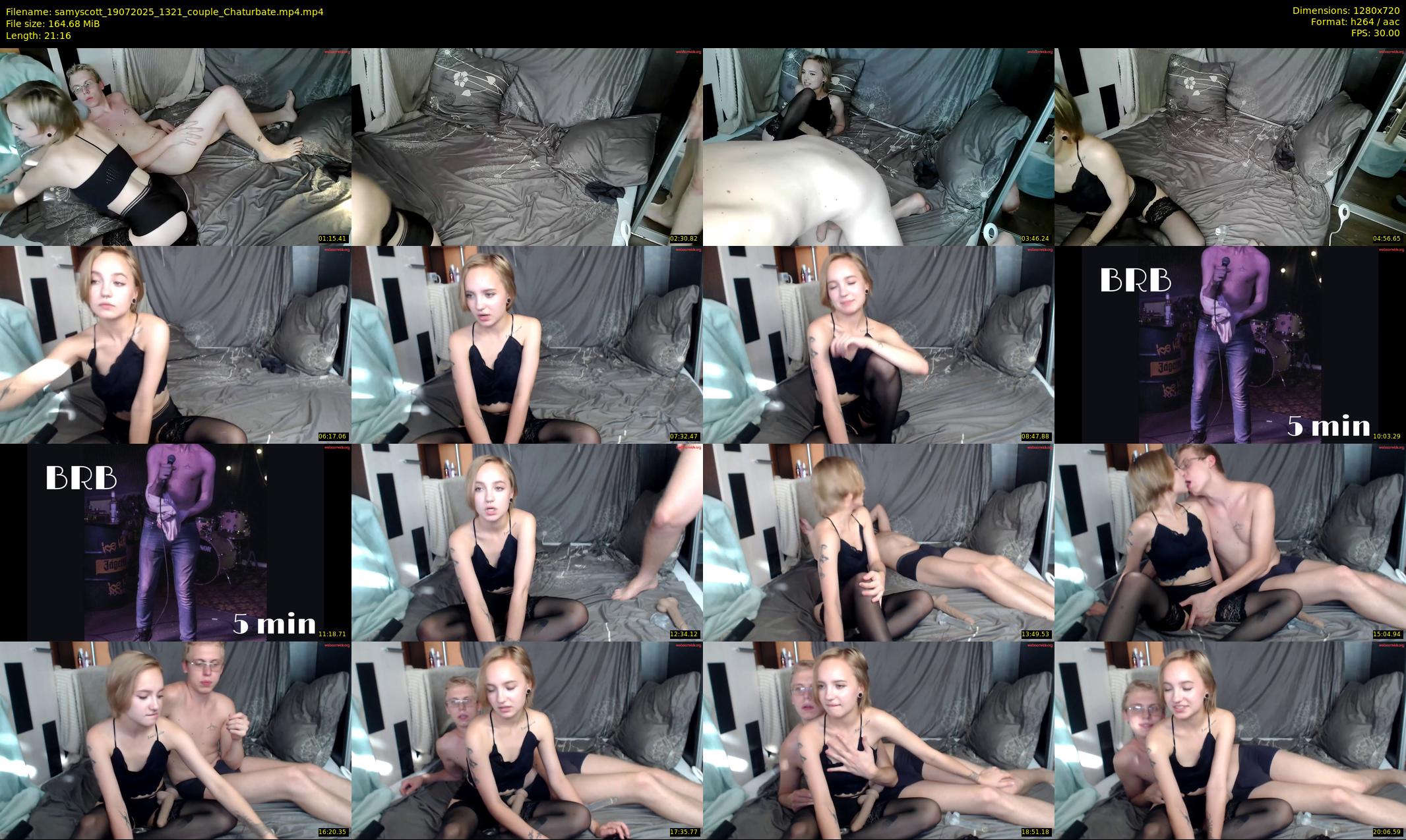 samyscott — 22 minute Chaturbate couple cam show recording, 720p, Jul 19, 2025