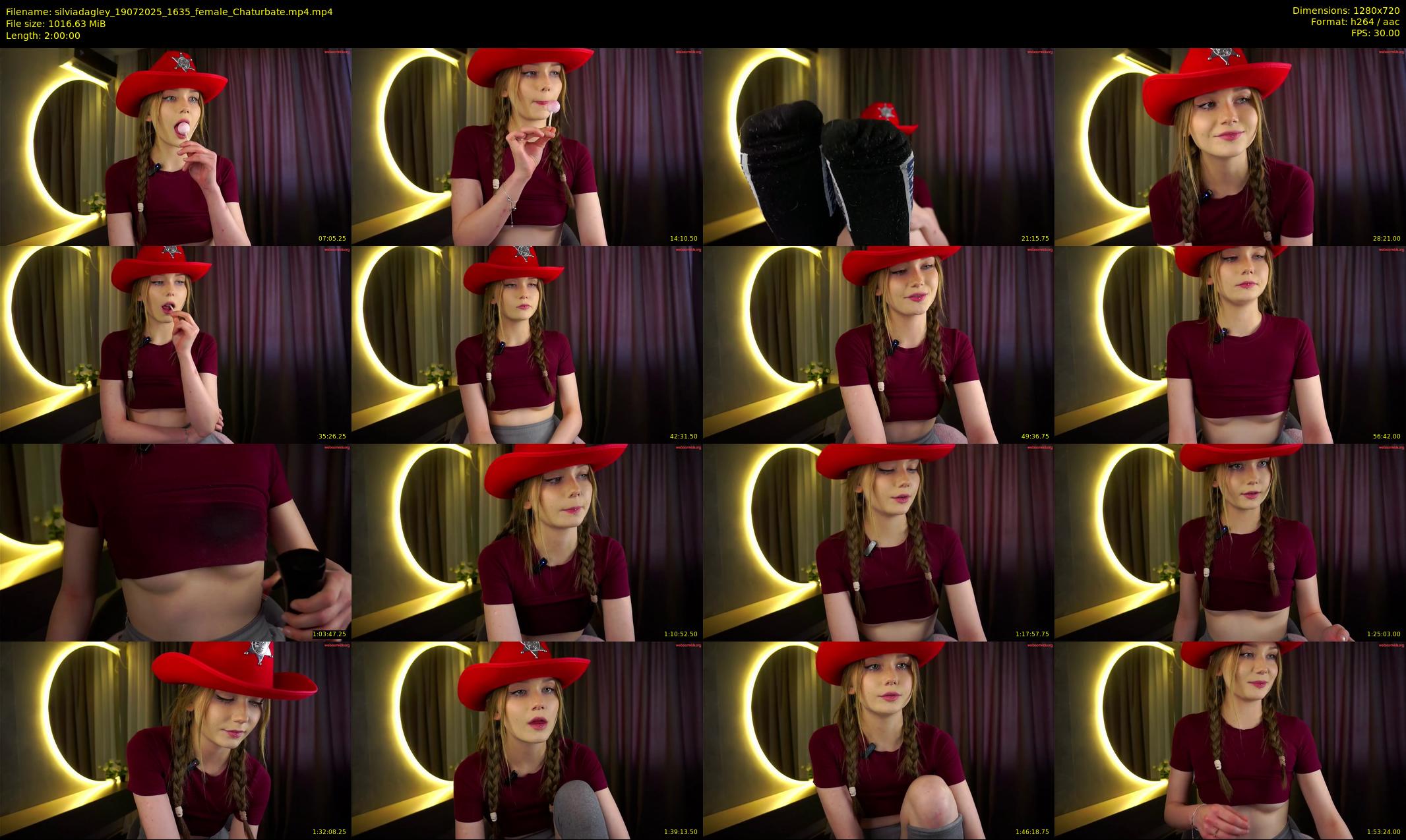 silviadagley — 120 minute Chaturbate female cam show recording, 720p, Jul 19, 2025
