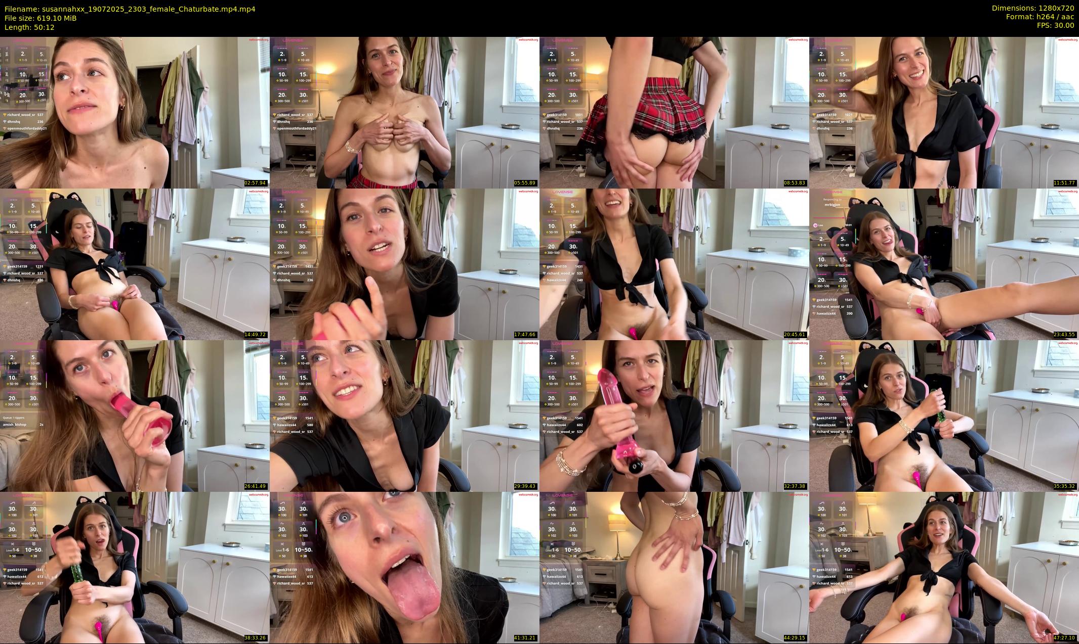 susannahxx — 51 minute Chaturbate female cam show recording, 720p, Jul 19, 2025