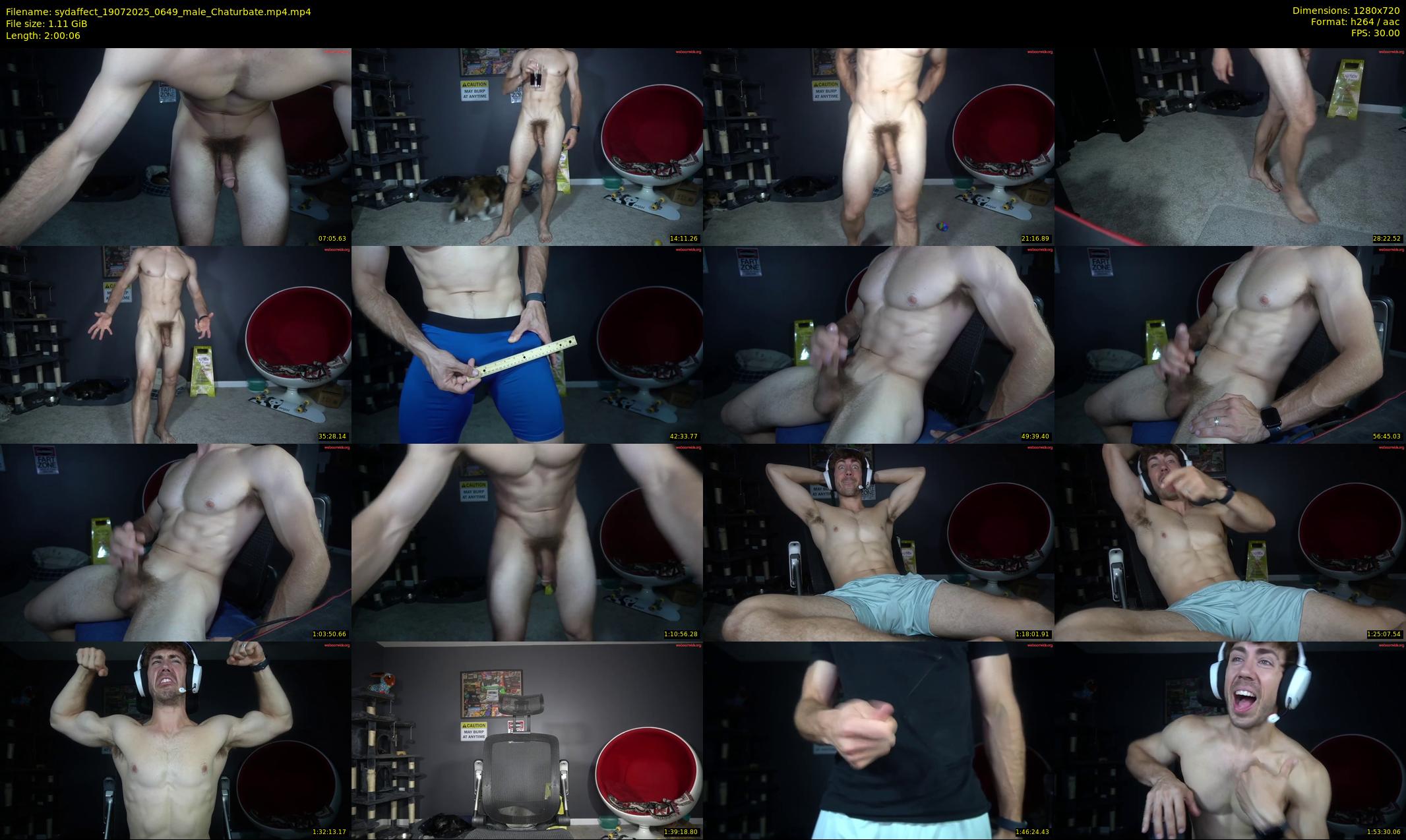 sydaffect — 121 minute Chaturbate male cam show recording, 720p, Jul 19, 2025