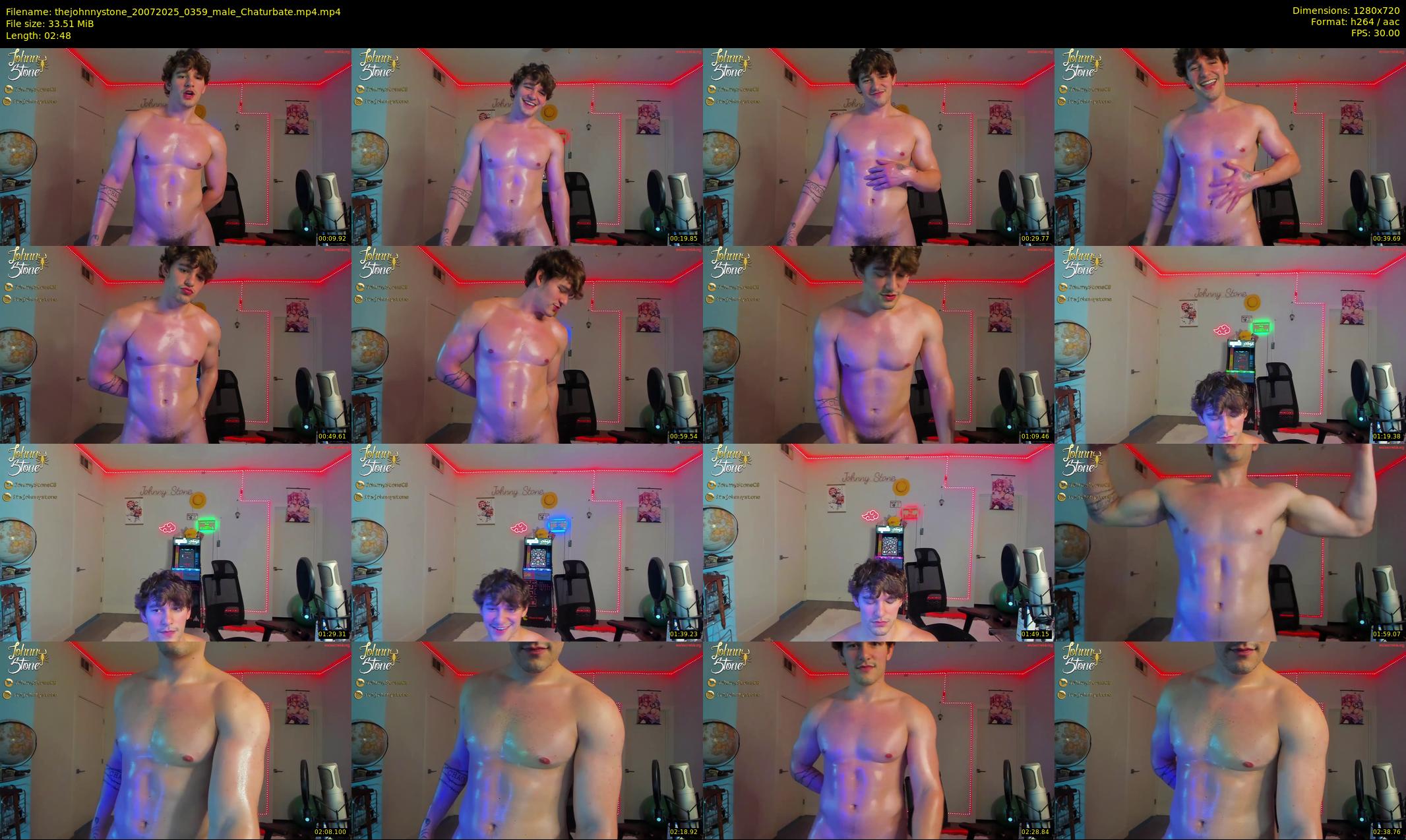 thejohnnystone — 3 minute Chaturbate male cam show recording, 720p, Jul 20, 2025