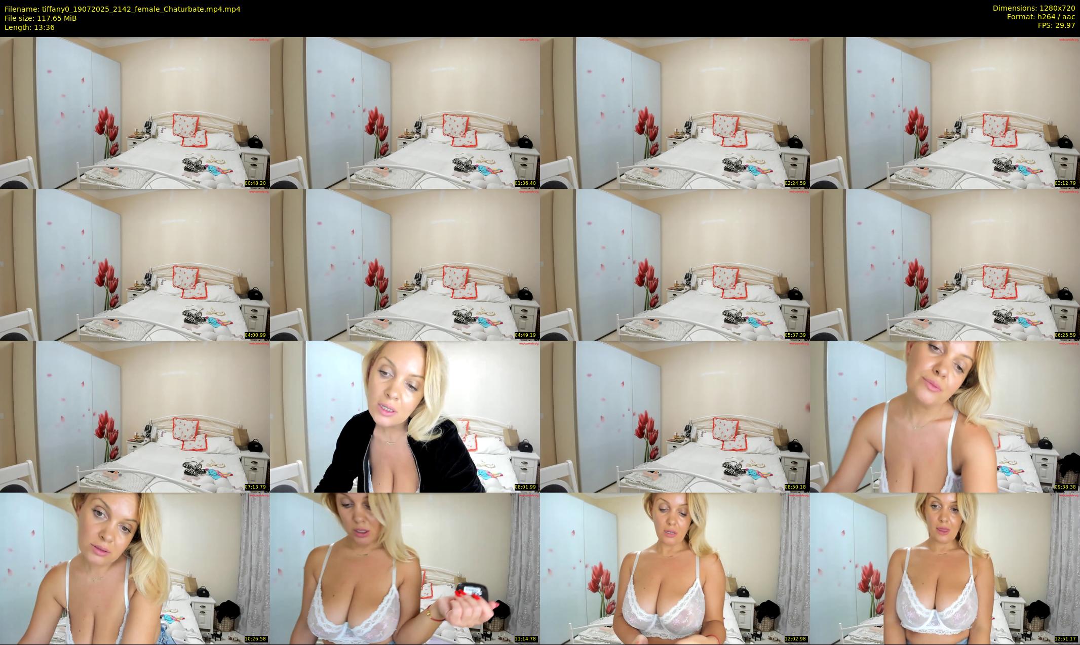 tiffany0 — 14 minute Chaturbate female cam show recording, 720p, Jul 19, 2025
