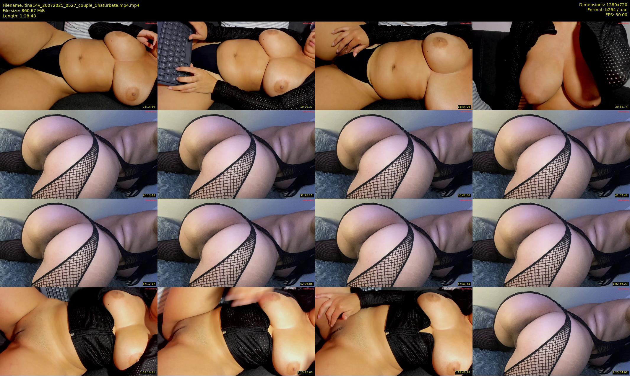 tina14v — 89 minute Chaturbate couple cam show recording, 720p, Jul 20, 2025