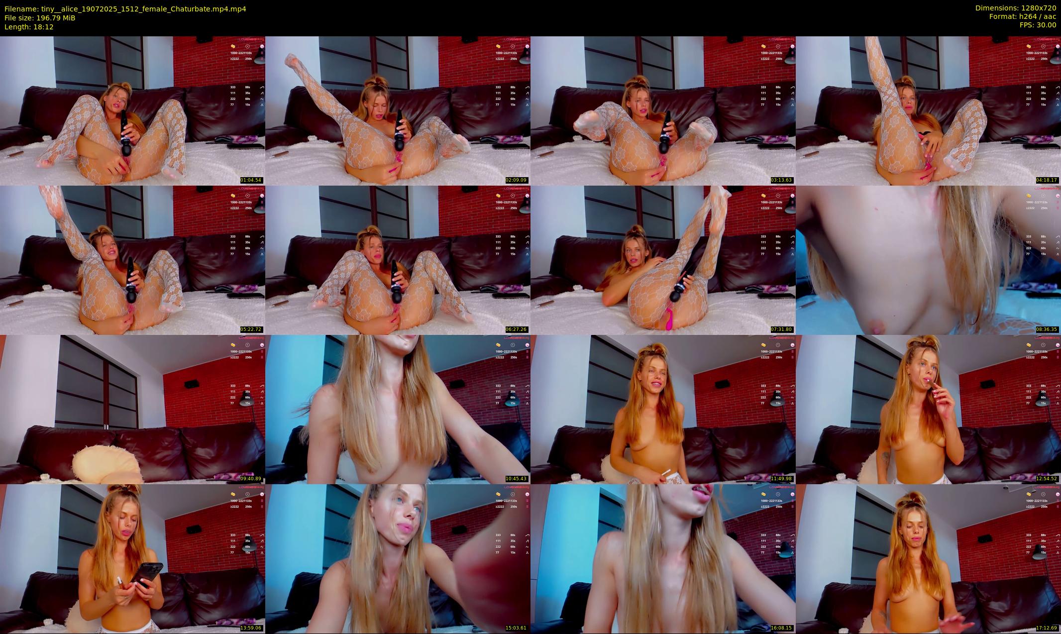 tiny__alice — 19 minute Chaturbate female cam show recording, 720p, Jul 19, 2025