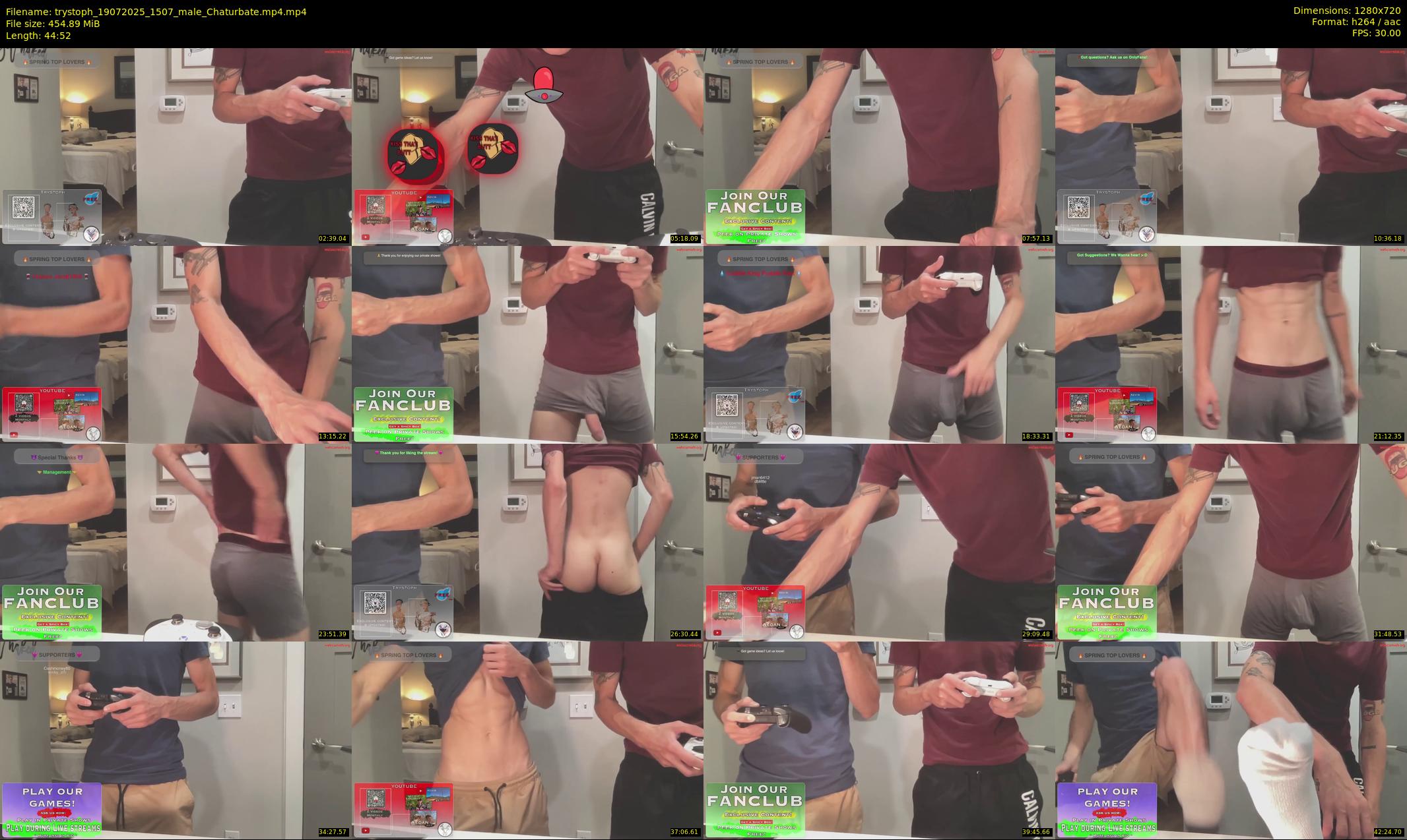 trystoph — 45 minute Chaturbate male cam show recording, 720p, Jul 19, 2025