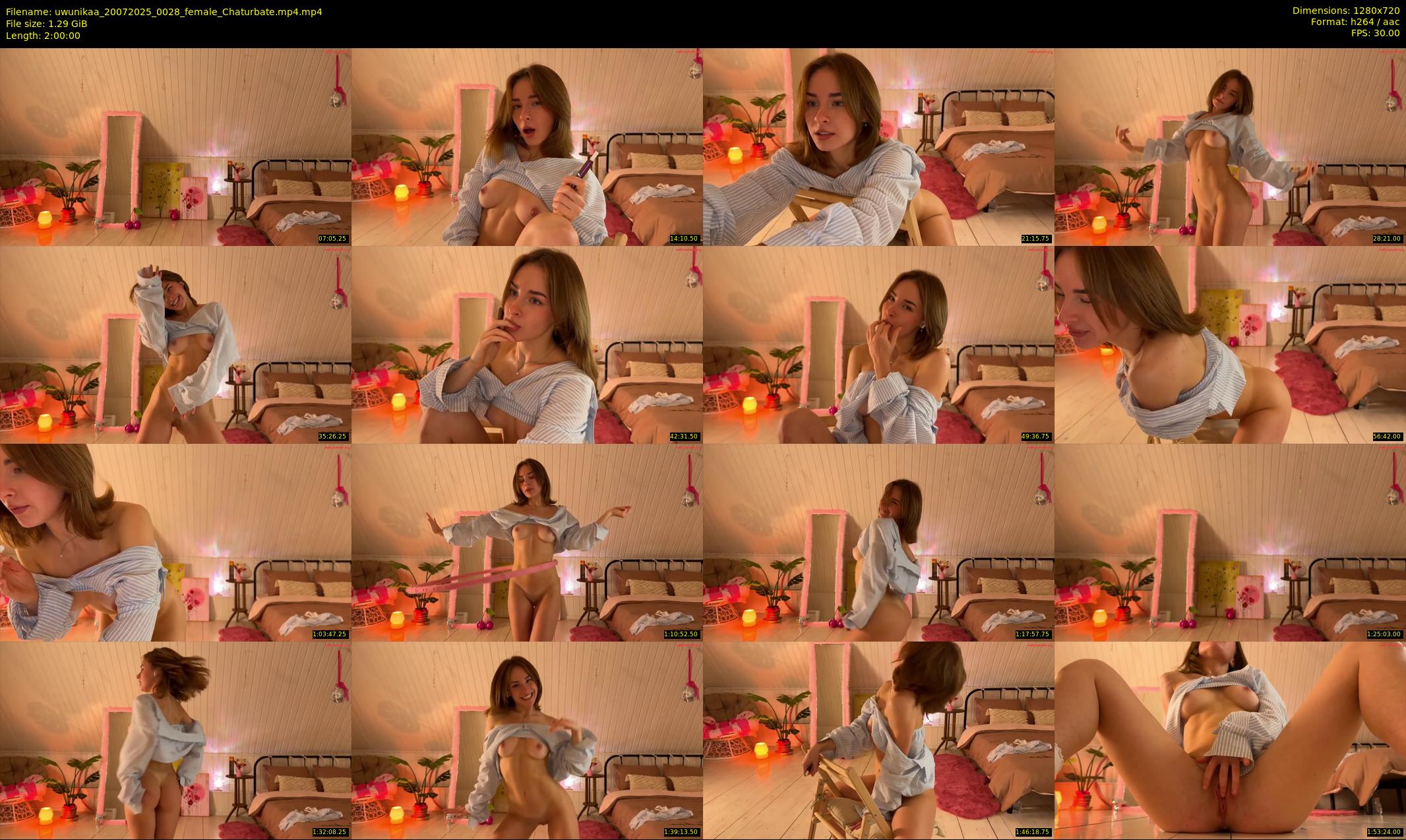 uwunikaa — 120 minute Chaturbate female cam show recording, 720p, Jul 20, 2025