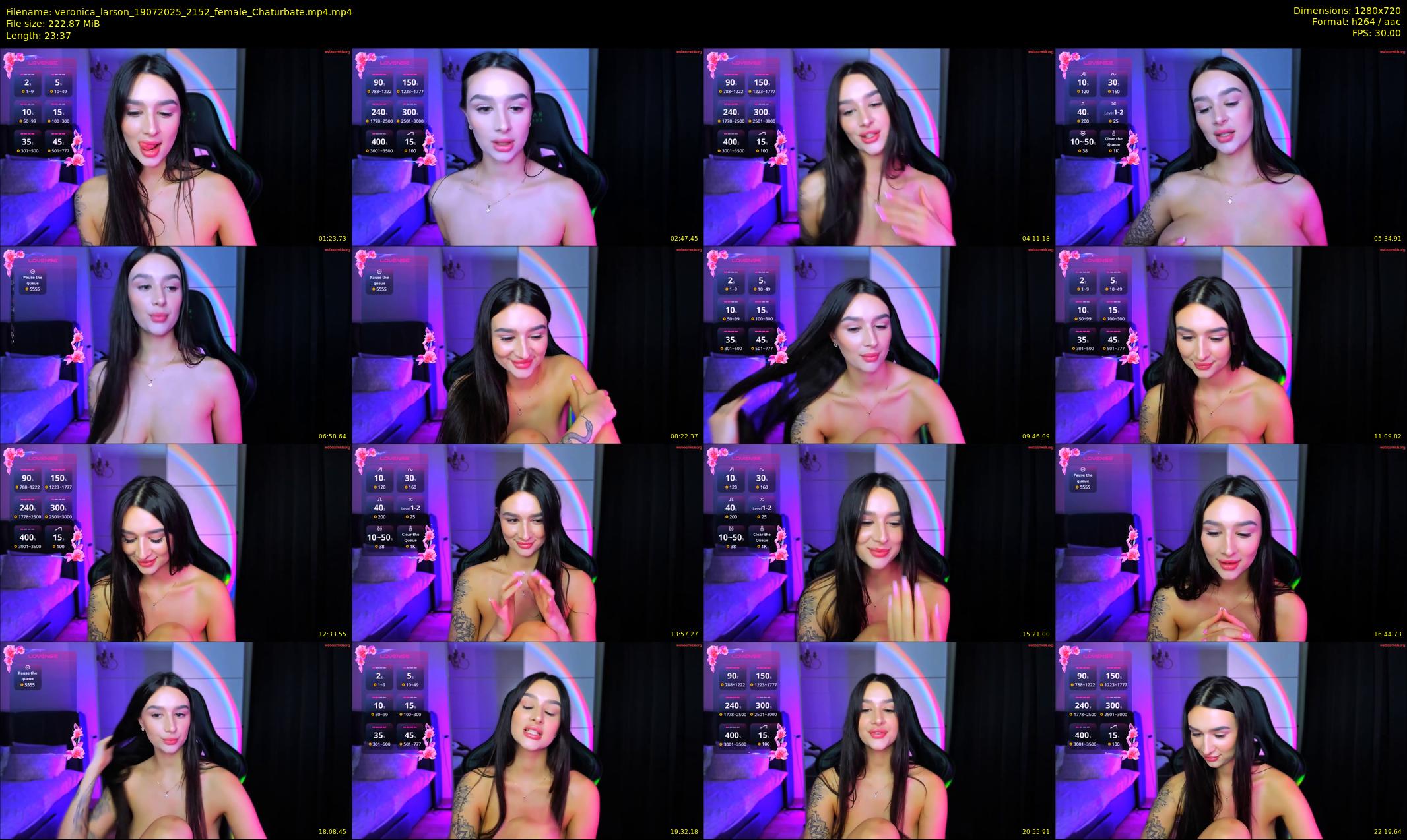 veronica_larson — 24 minute Chaturbate female cam show recording, 720p, Jul 19, 2025