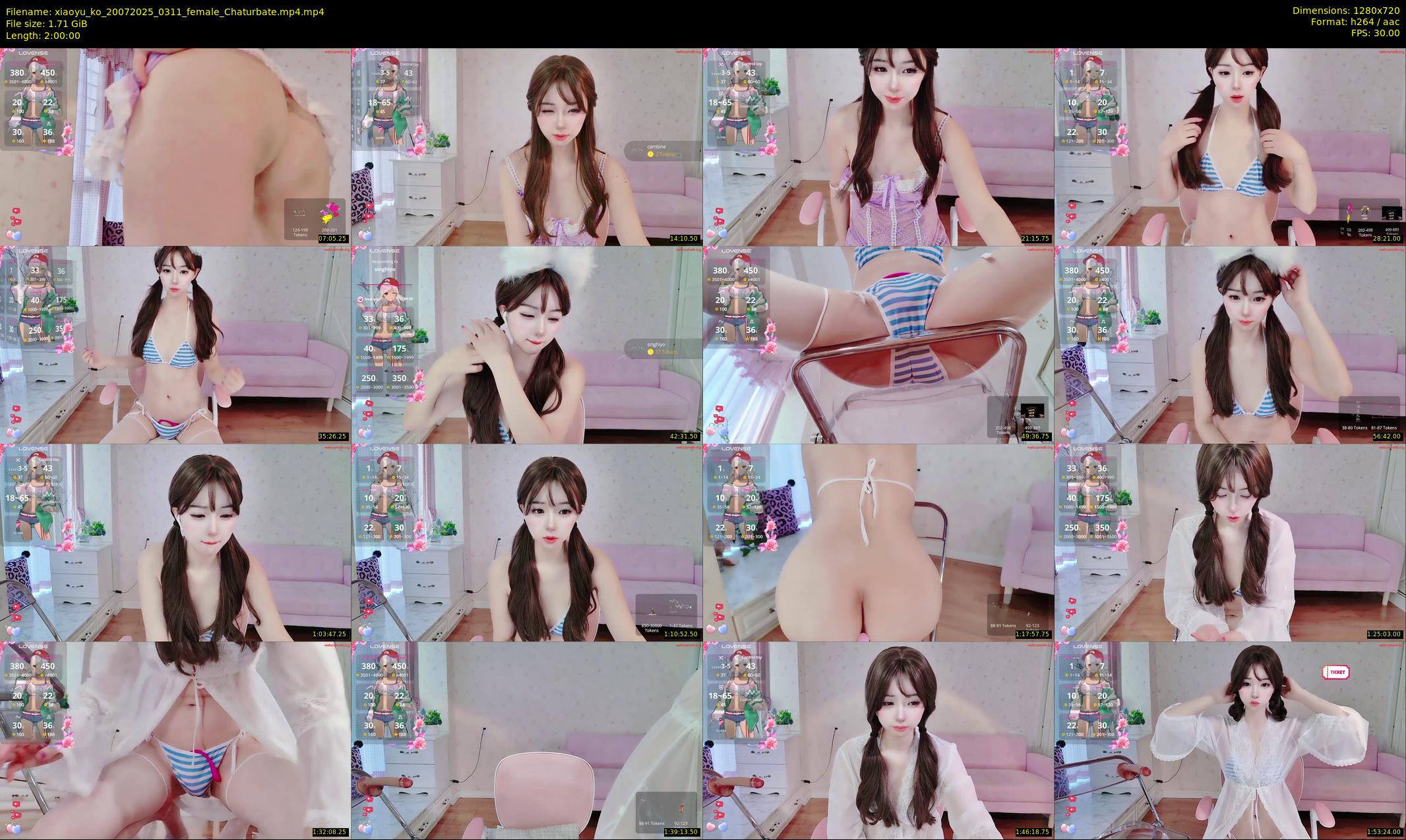 xiaoyu_ko — 120 minute Chaturbate female cam show recording, 720p, Jul 20, 2025