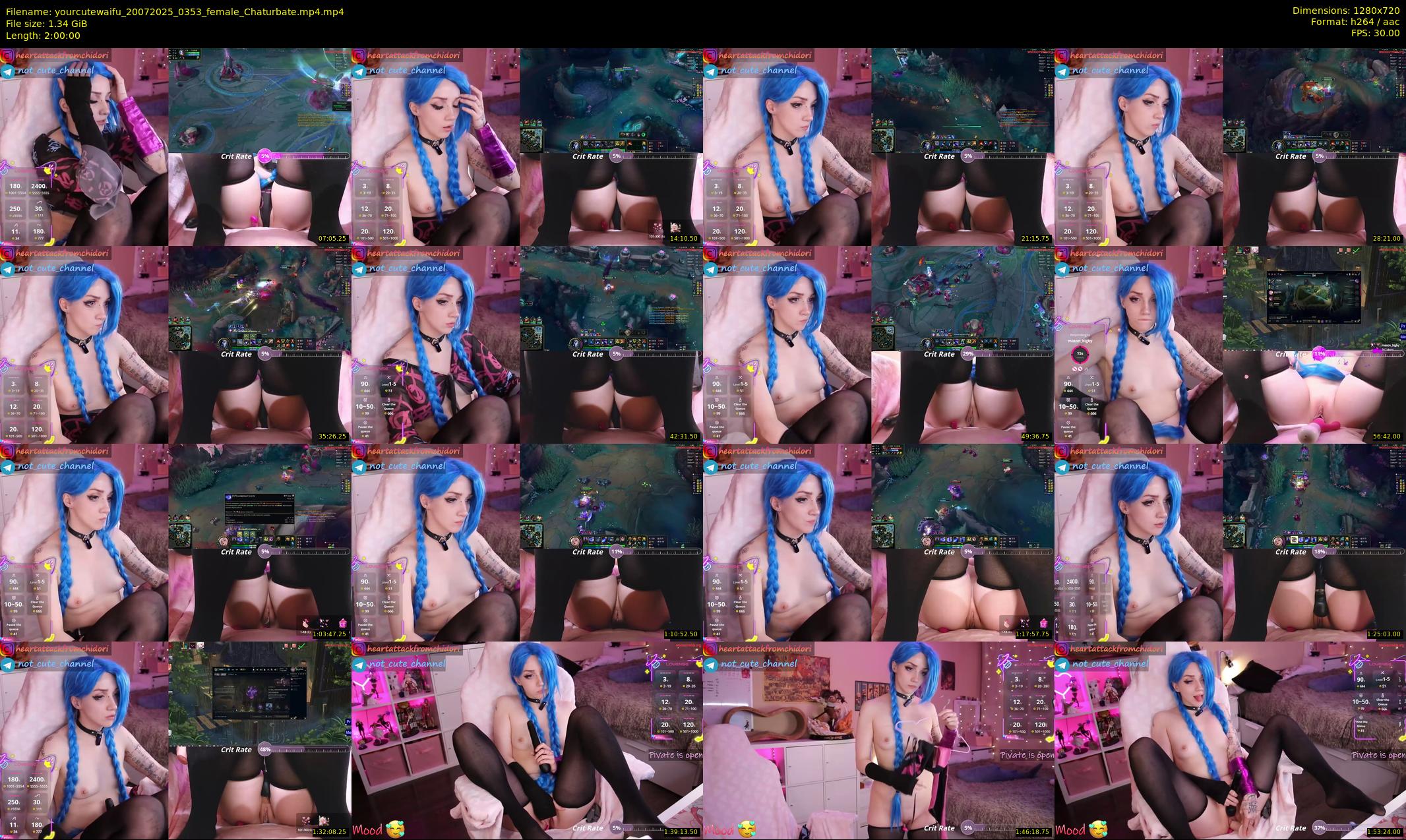 yourcutewaifu — 120 minute Chaturbate female cam show recording, 720p, Jul 20, 2025