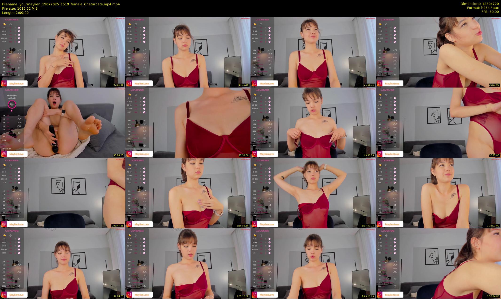 yourmaylien — 120 minute Chaturbate female cam show recording, 720p, Jul 19, 2025