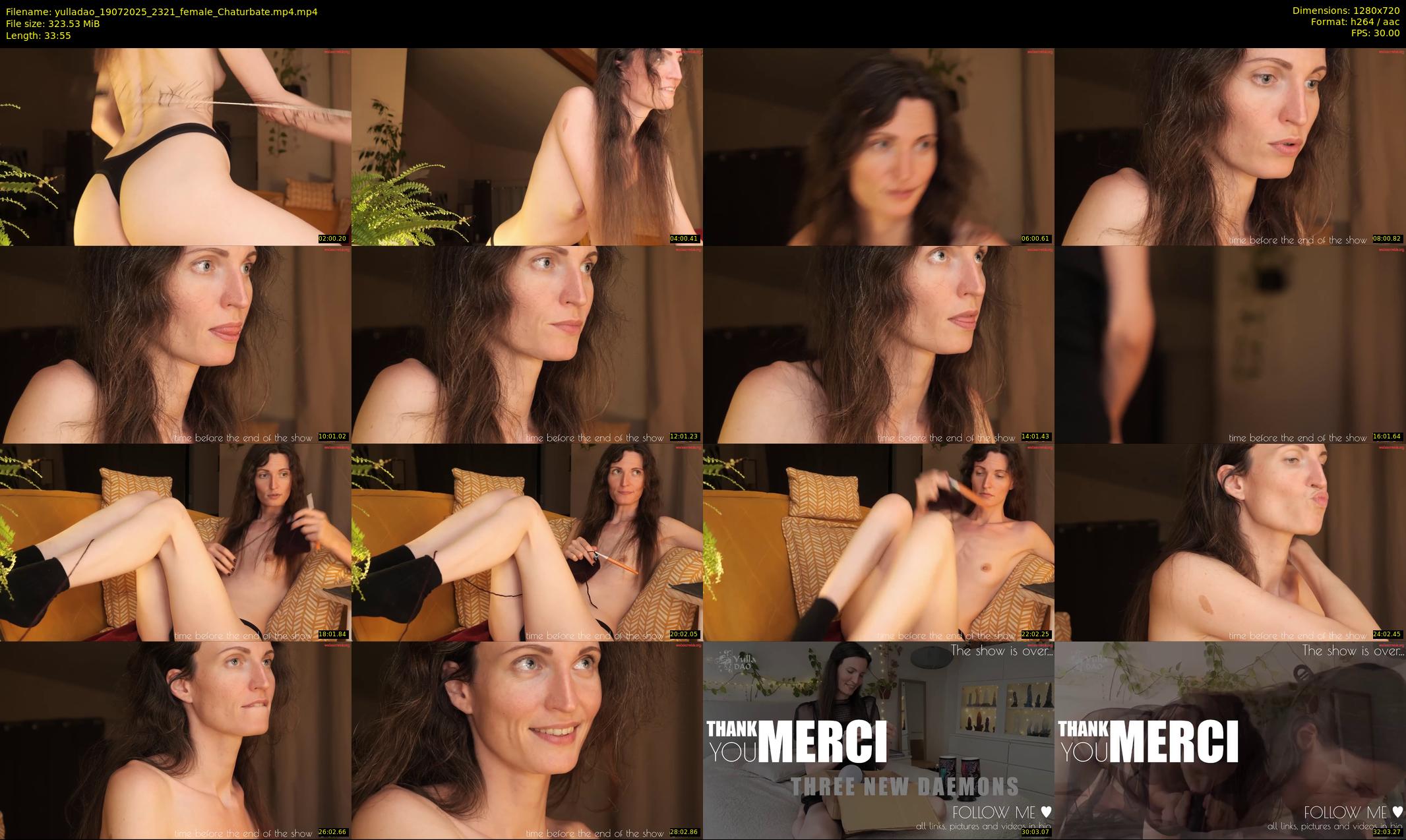 yulladao — 34 minute Chaturbate female cam show recording, 720p, Jul 19, 2025