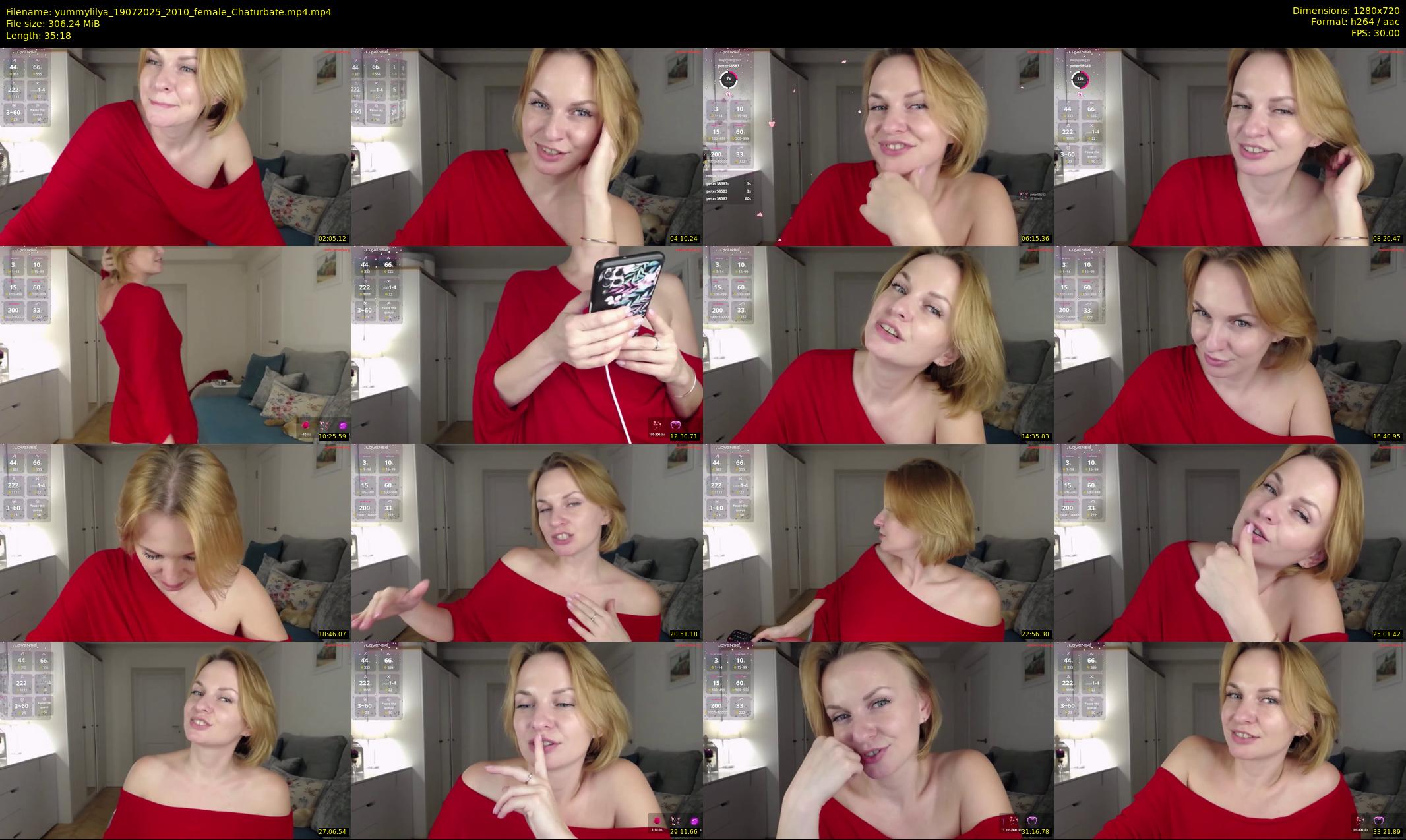 yummylilya — 36 minute Chaturbate female cam show recording, 720p, Jul 19, 2025