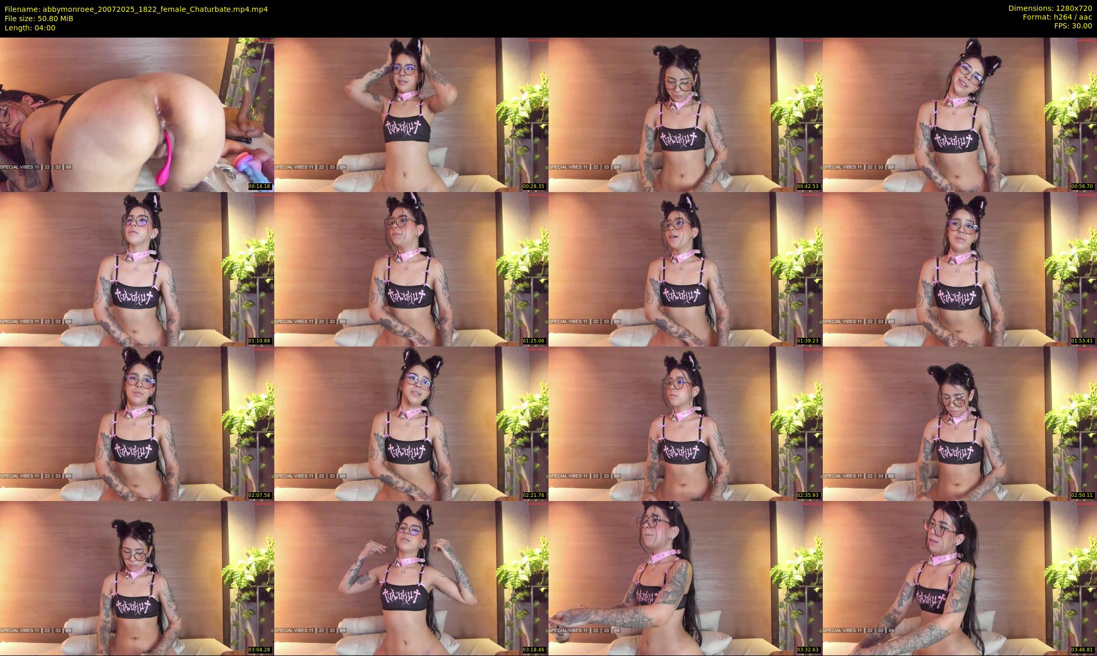 abbymonroee — 4 minute Chaturbate female cam show recording, 720p, Jul 20, 2025