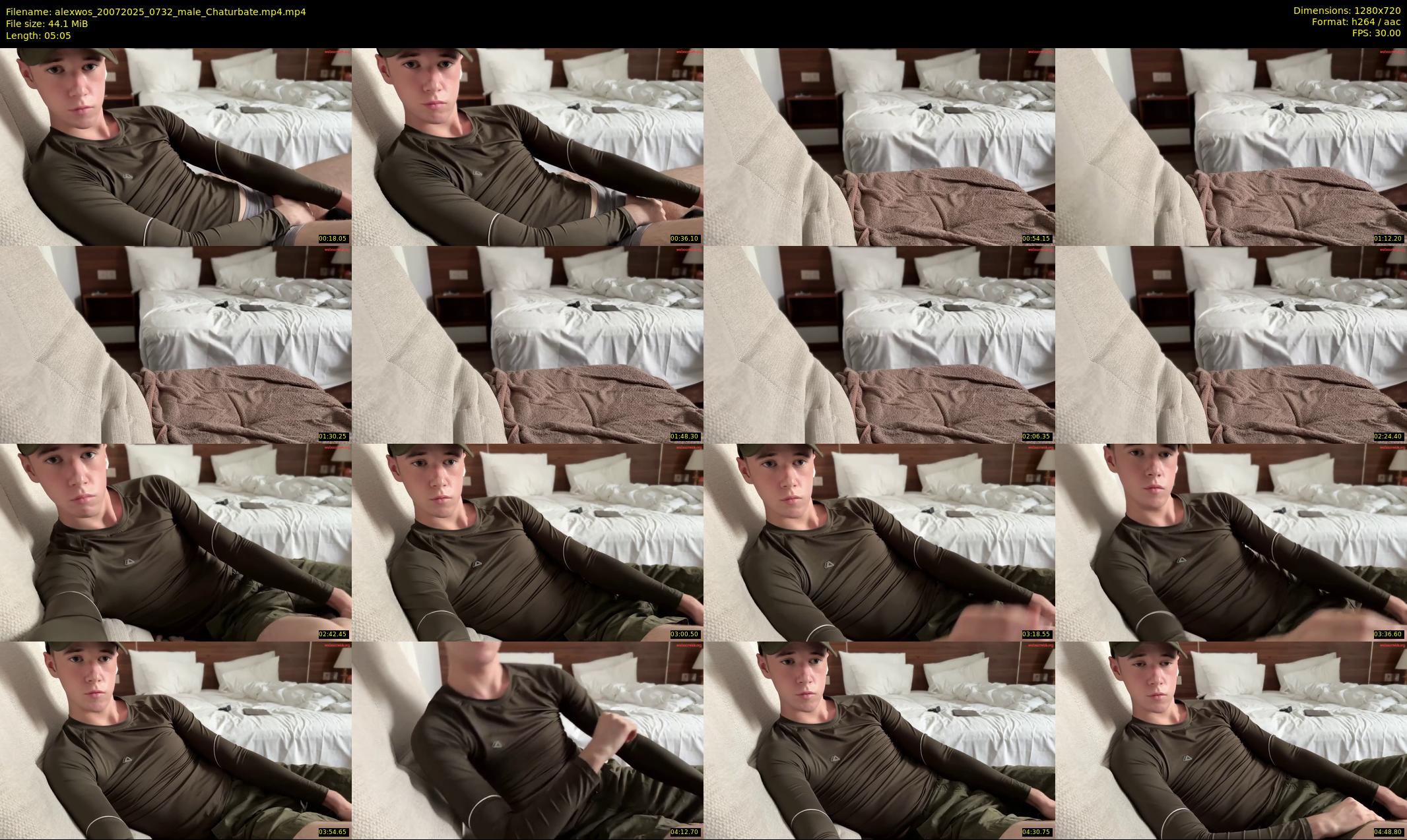 alexwos — 6 minute Chaturbate male cam show recording, 720p, Jul 20, 2025