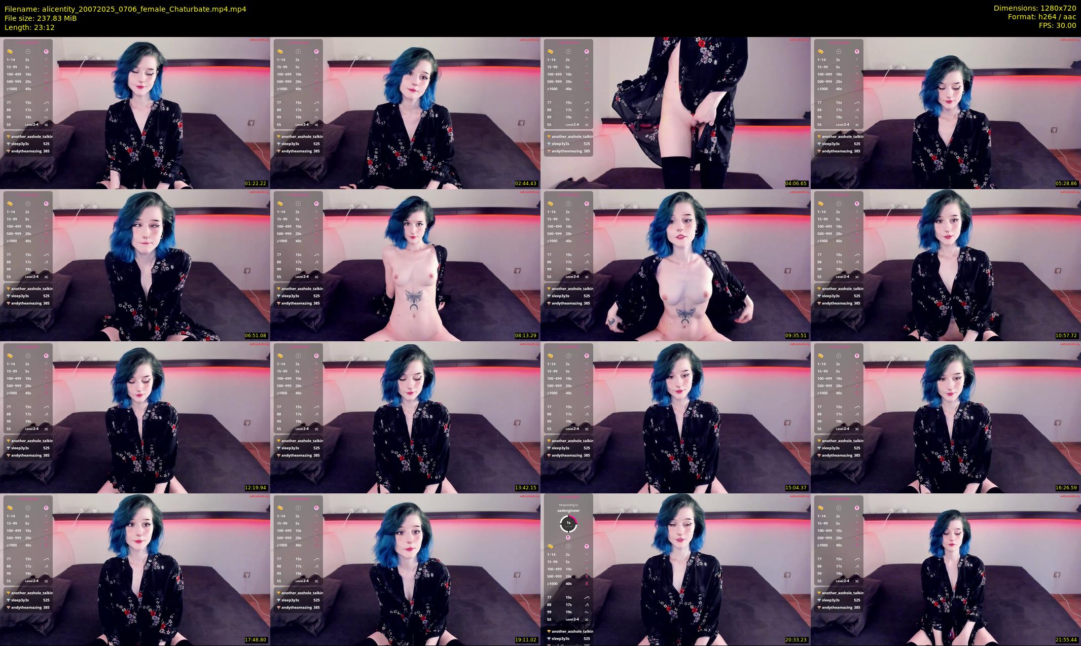 alicentity — 24 minute Chaturbate female cam show recording, 720p, Jul 20, 2025