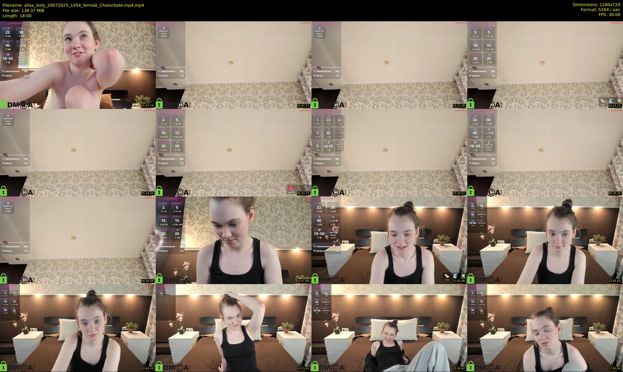 alisa_lesly — 18 minute Chaturbate female cam show recording, 720p, Jul 20, 2025