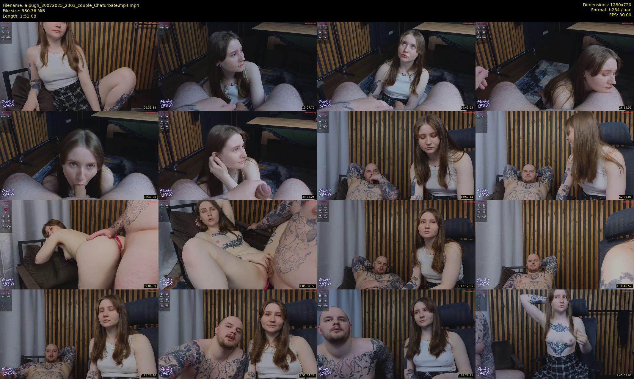 alpugh — 112 minute Chaturbate couple cam show recording, 720p, Jul 20, 2025