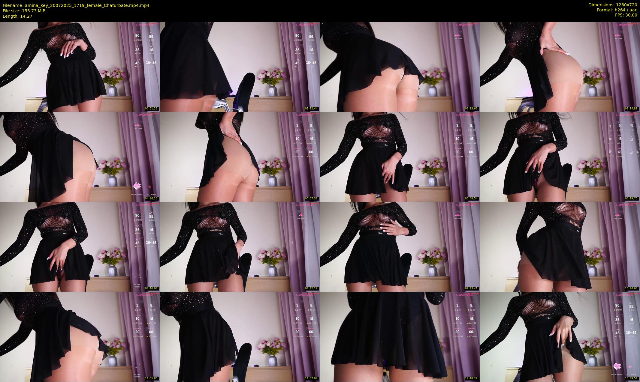 amina_key — 15 minute Chaturbate female cam show recording, 720p, Jul 20, 2025