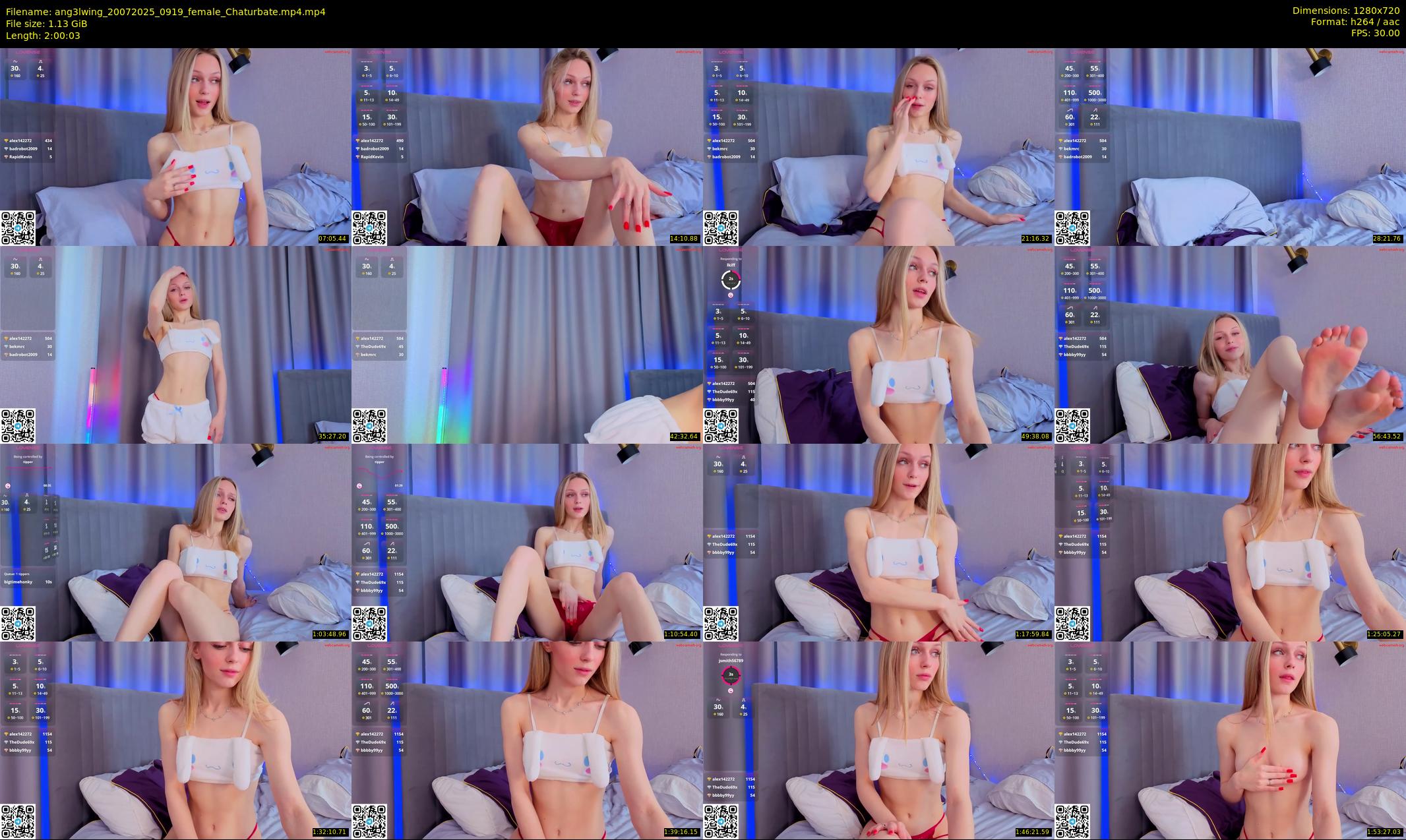 ang3lwing — 121 minute Chaturbate female cam show recording, 720p, Jul 20, 2025
