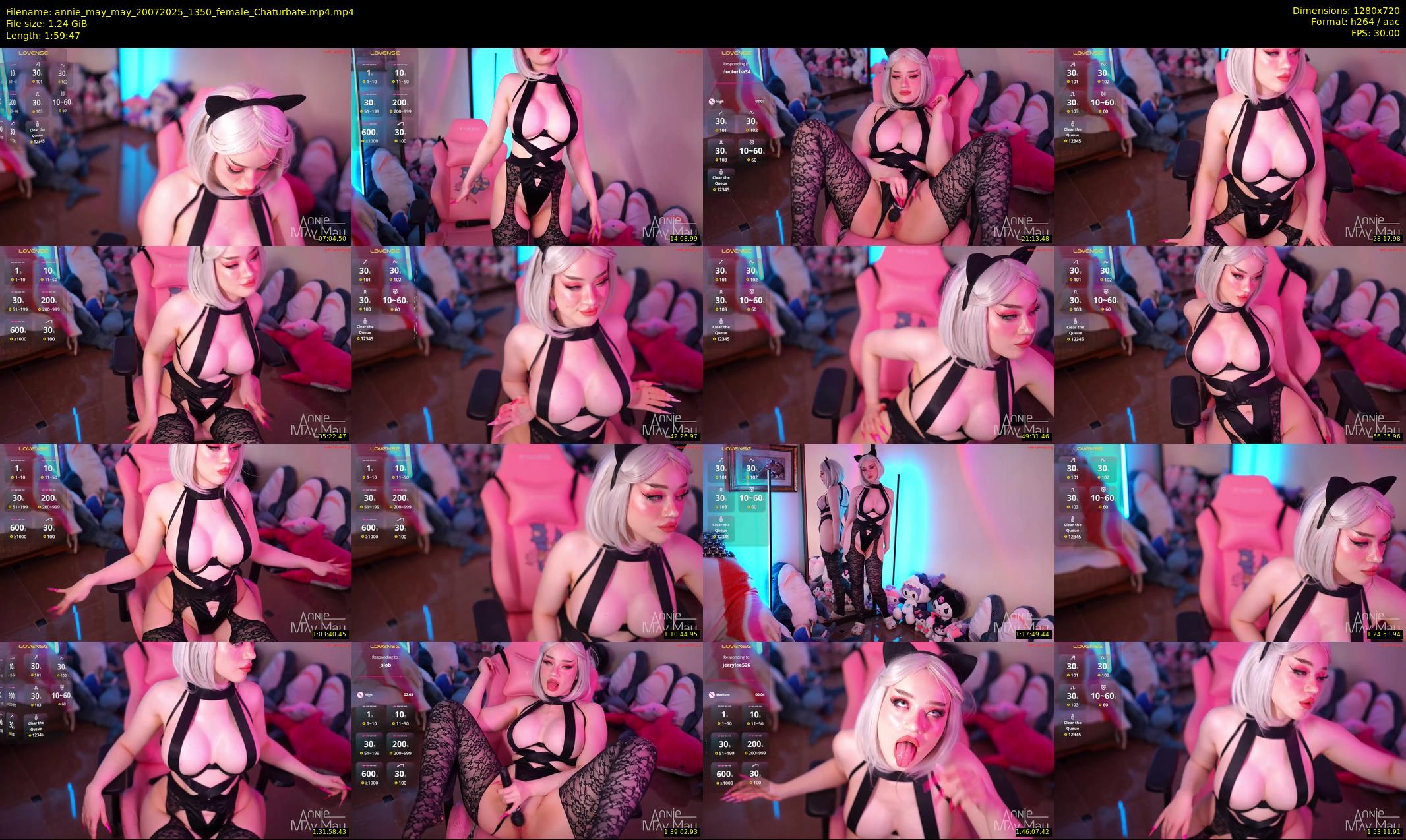 annie_may_may — 120 minute Chaturbate female cam show recording, 720p, Jul 20, 2025