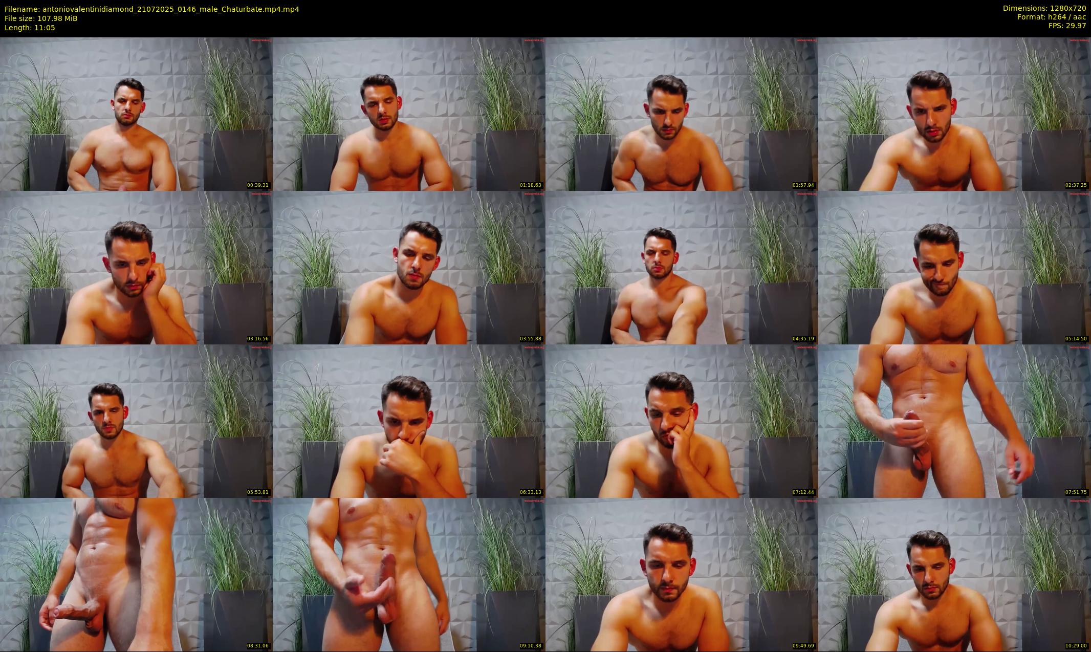 antoniovalentinidiamond — 12 minute Chaturbate male cam show recording, 720p, Jul 21, 2025