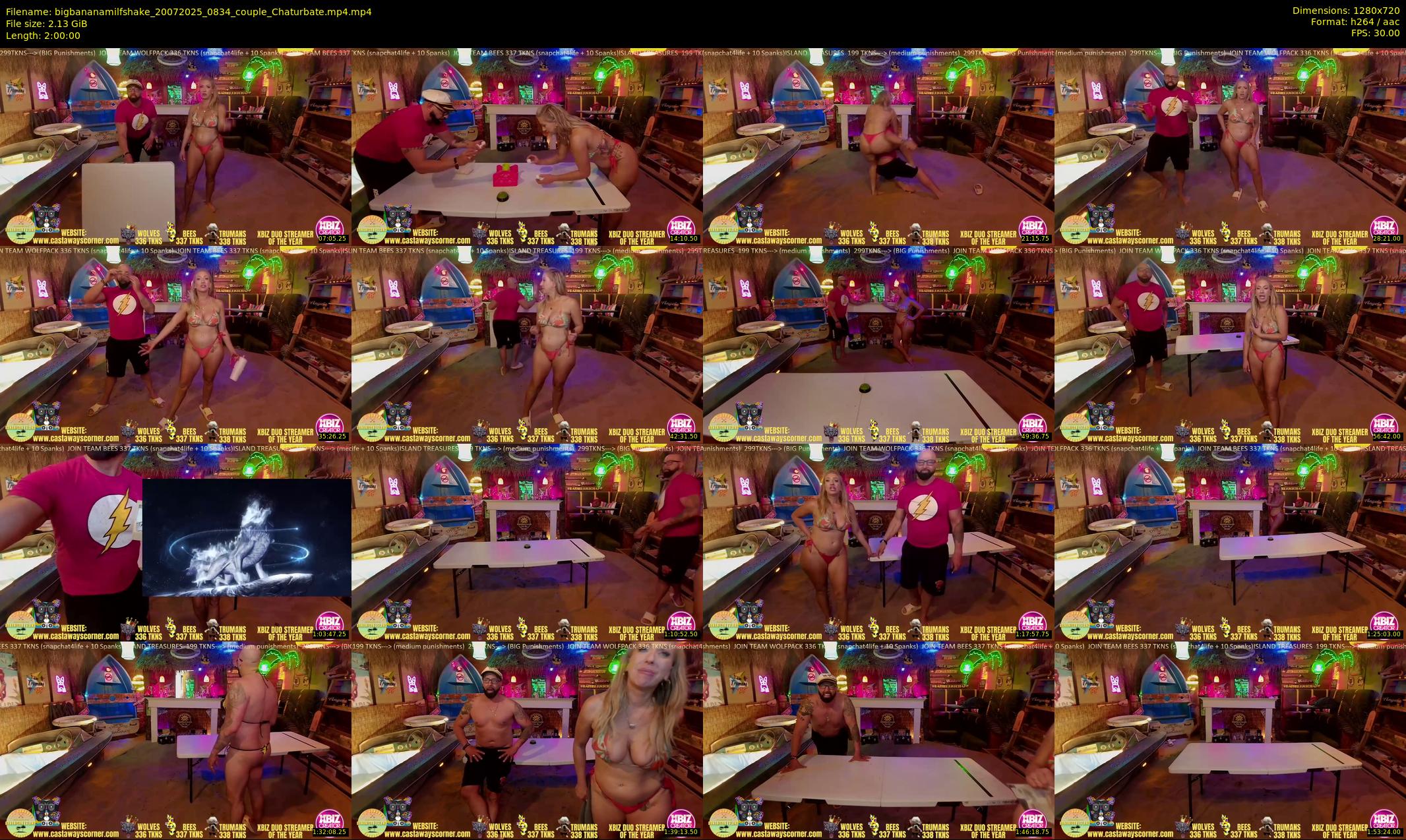 bigbananamilfshake — 120 minute Chaturbate couple cam show recording, 720p, Jul 20, 2025