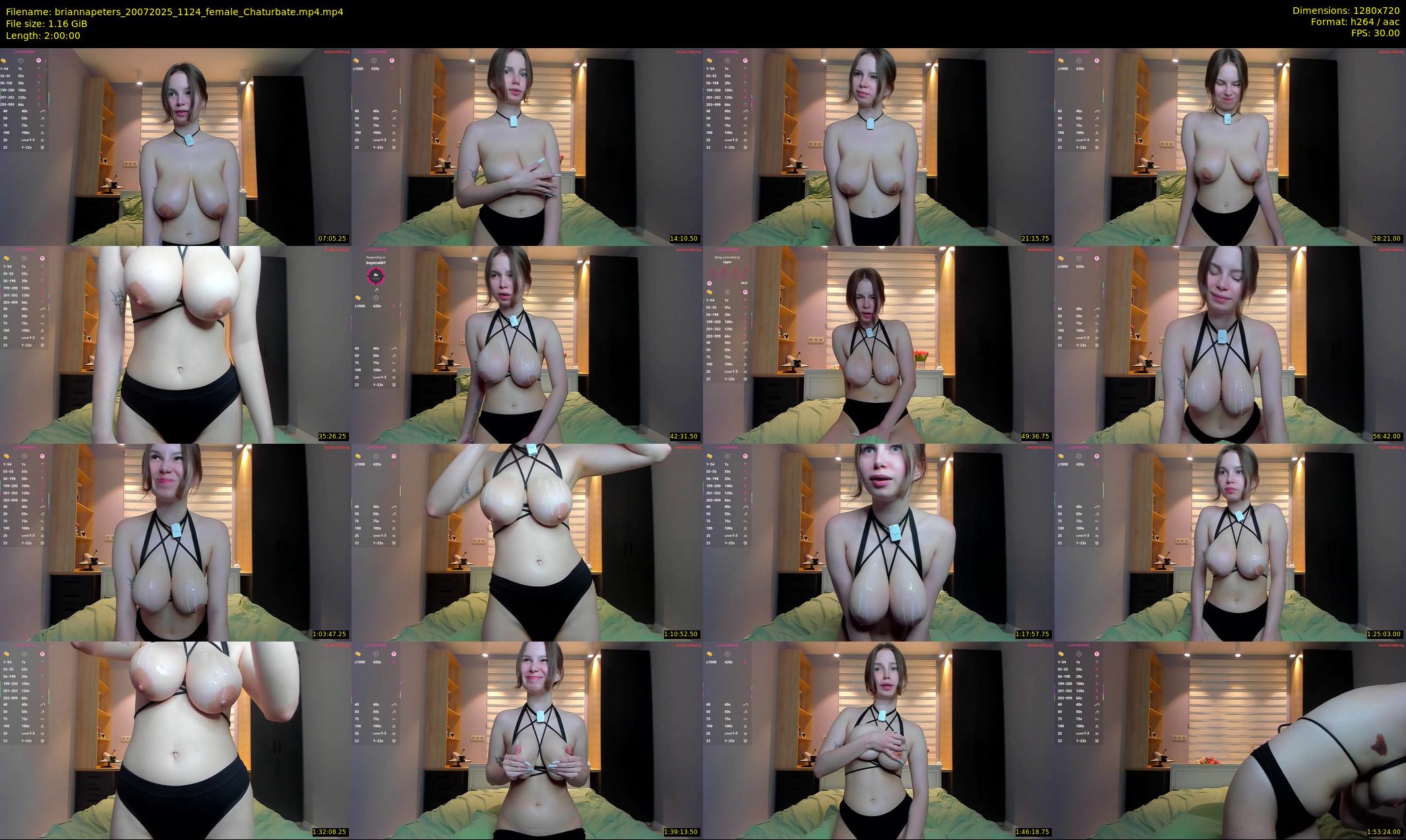 briannapeters — 120 minute Chaturbate female cam show recording, 720p, Jul 20, 2025