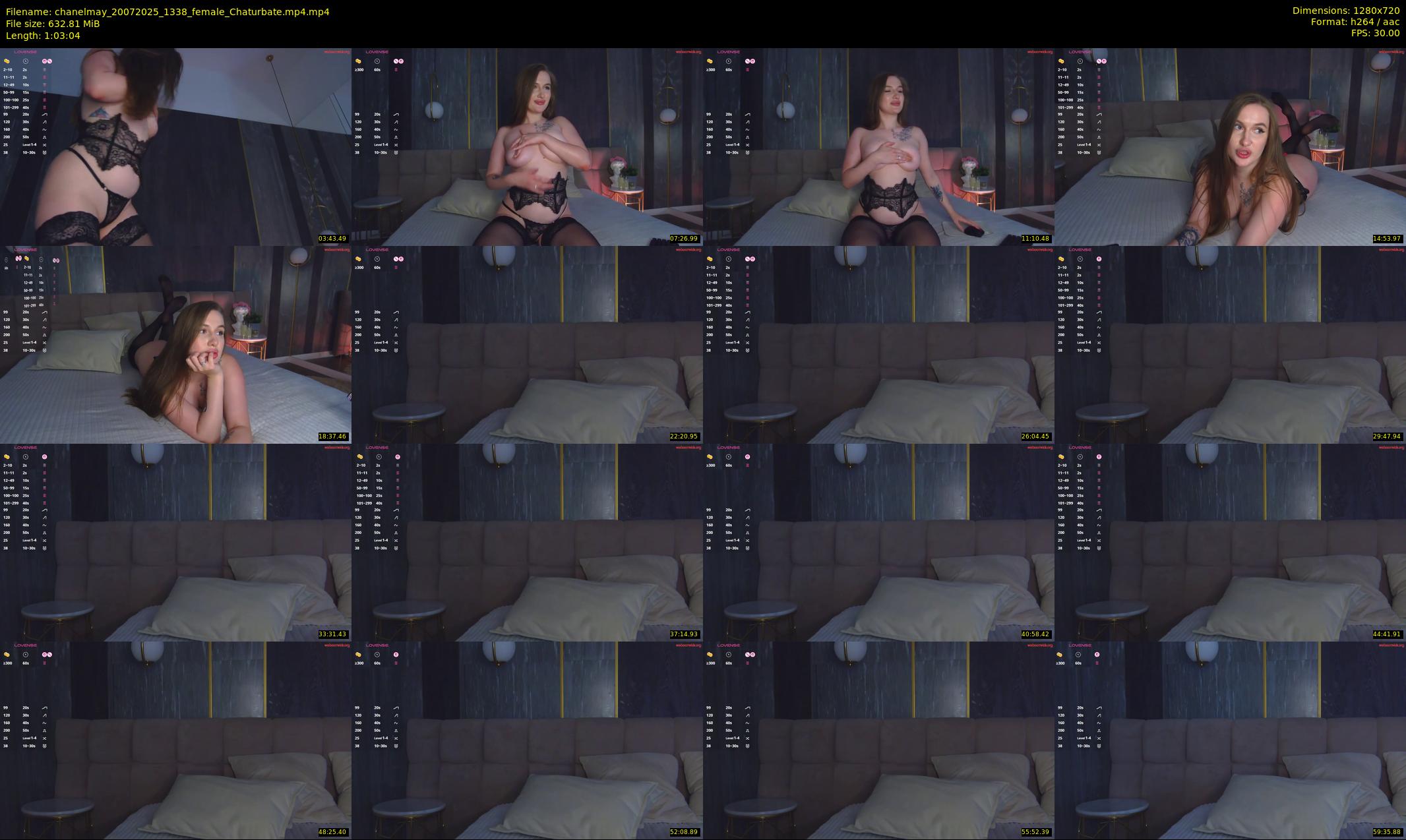 chanelmay — 64 minute Chaturbate female cam show recording, 720p, Jul 20, 2025
