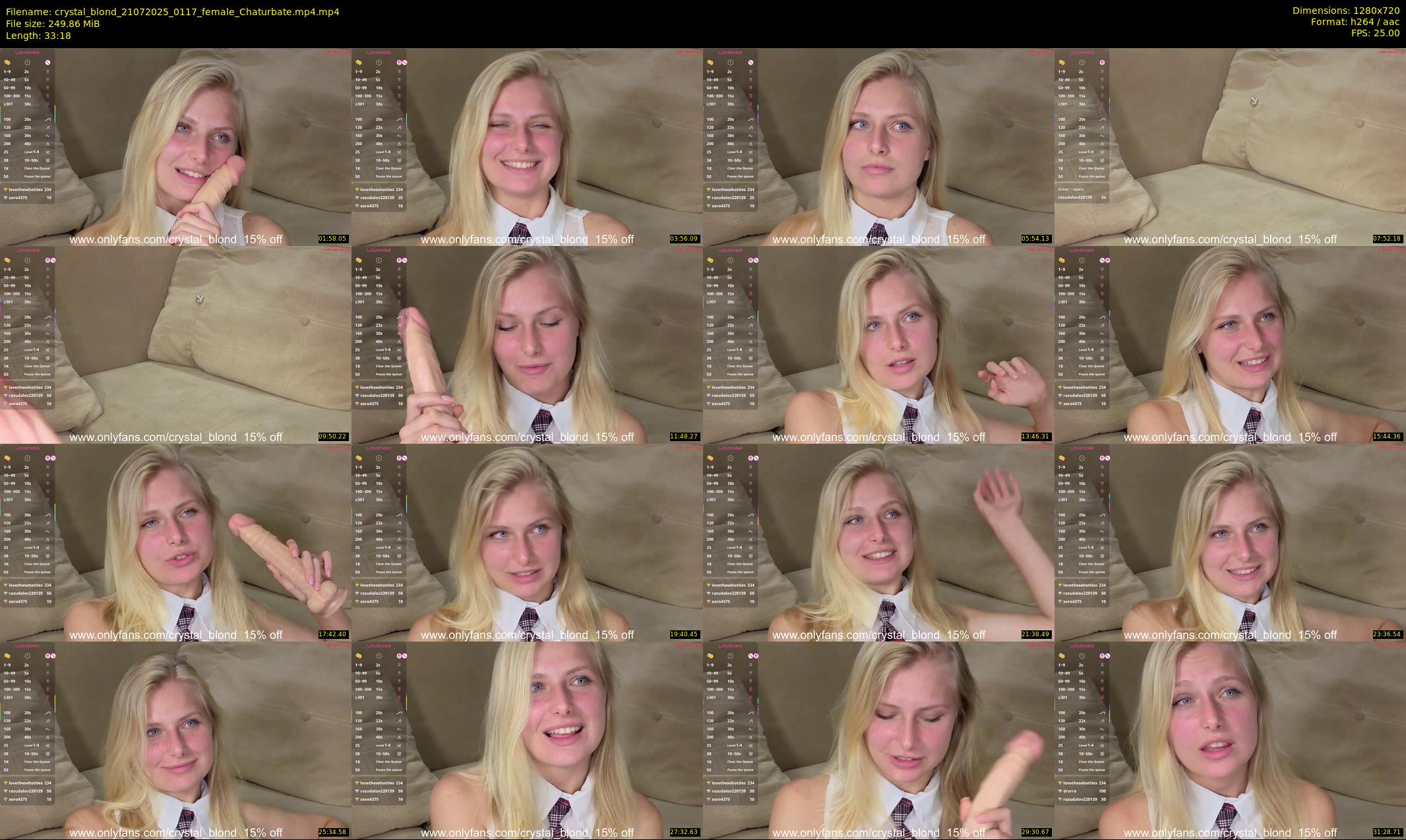 crystal_blond — 34 minute Chaturbate female cam show recording, 720p, Jul 21, 2025