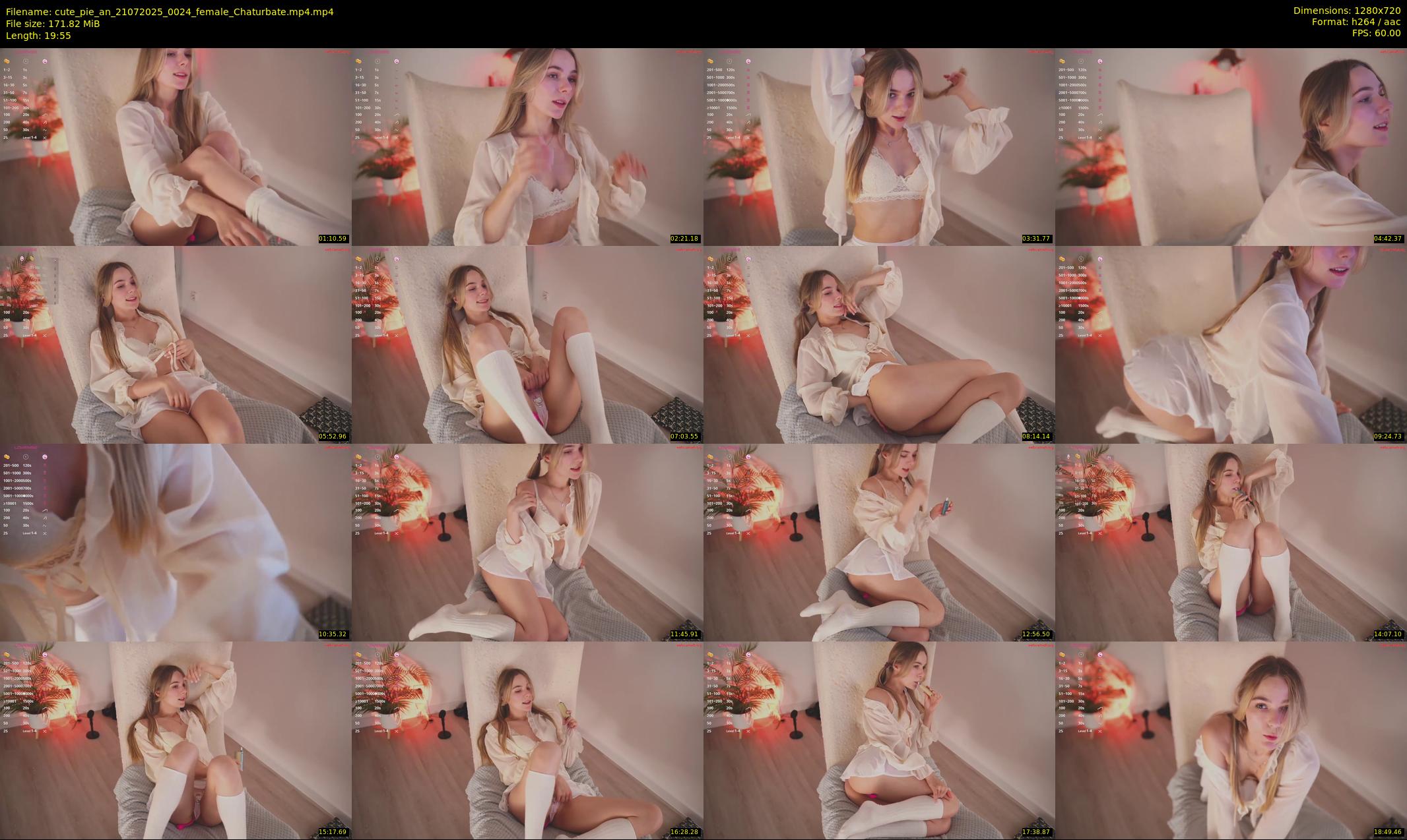 cute_pie_an — 20 minute Chaturbate female cam show recording, 720p, Jul 21, 2025