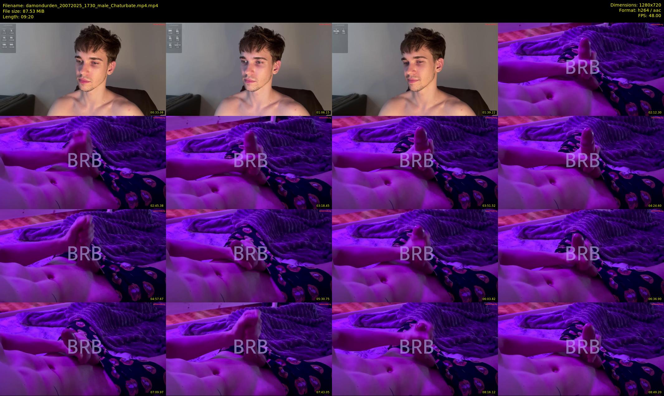 damondurden — 10 minute Chaturbate male cam show recording, 720p, Jul 20, 2025