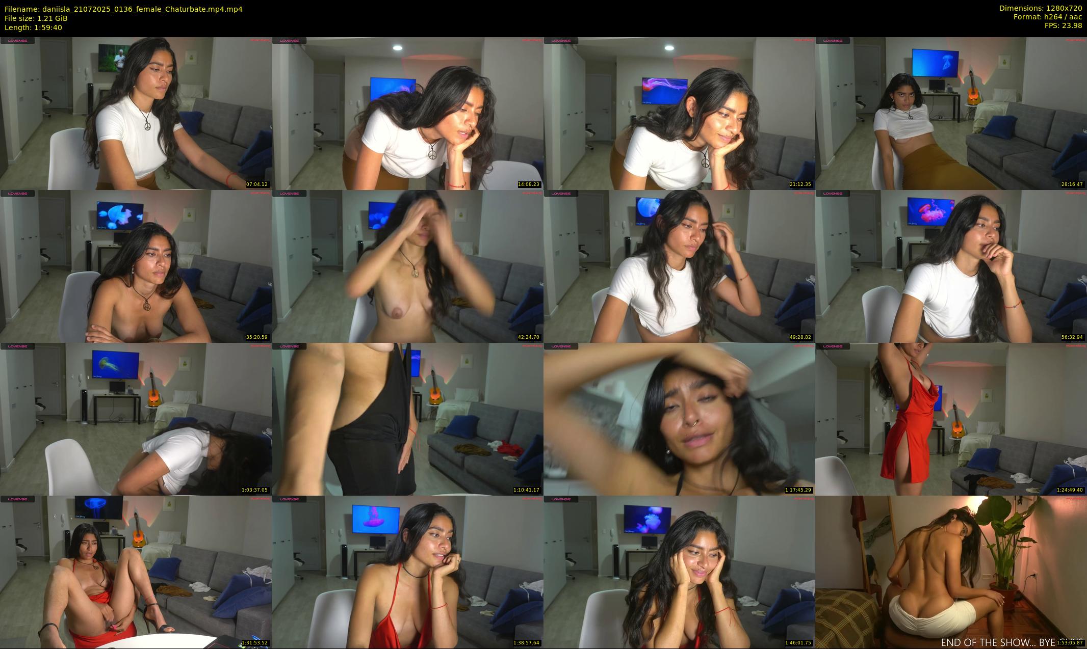 daniisla — 120 minute Chaturbate female cam show recording, 720p, Jul 21, 2025