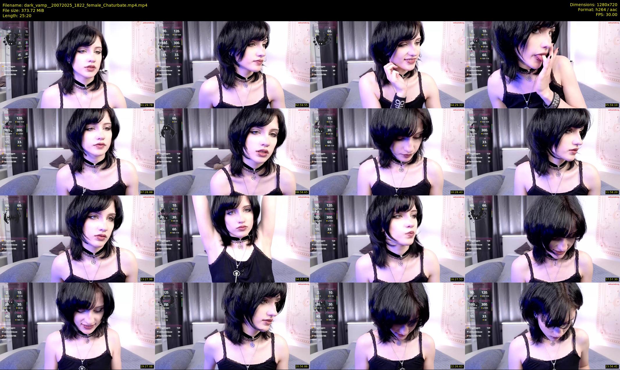 dark_vamp_ — 26 minute Chaturbate female cam show recording, 720p, Jul 20, 2025
