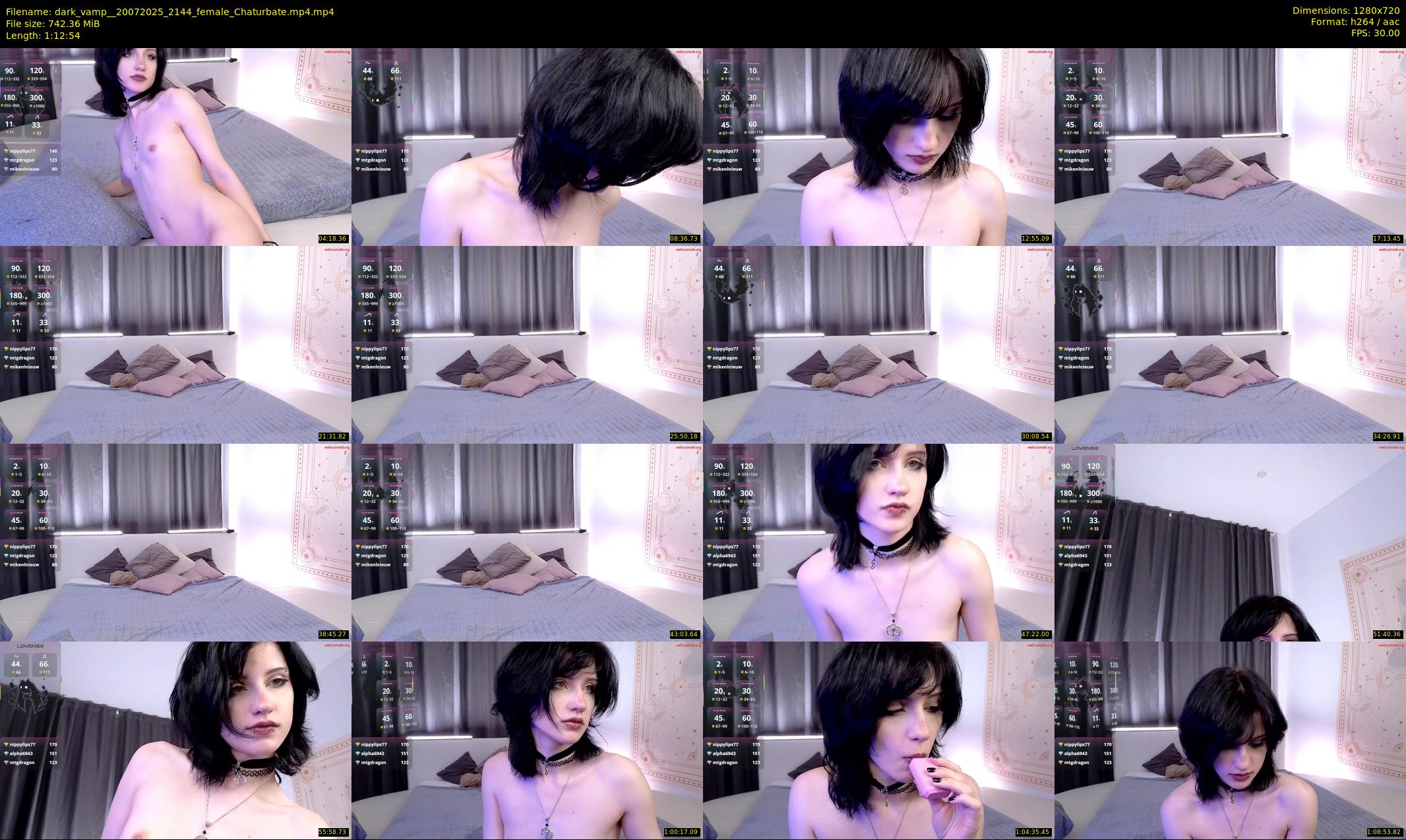 dark_vamp_ — 73 minute Chaturbate female cam show recording, 720p, Jul 20, 2025