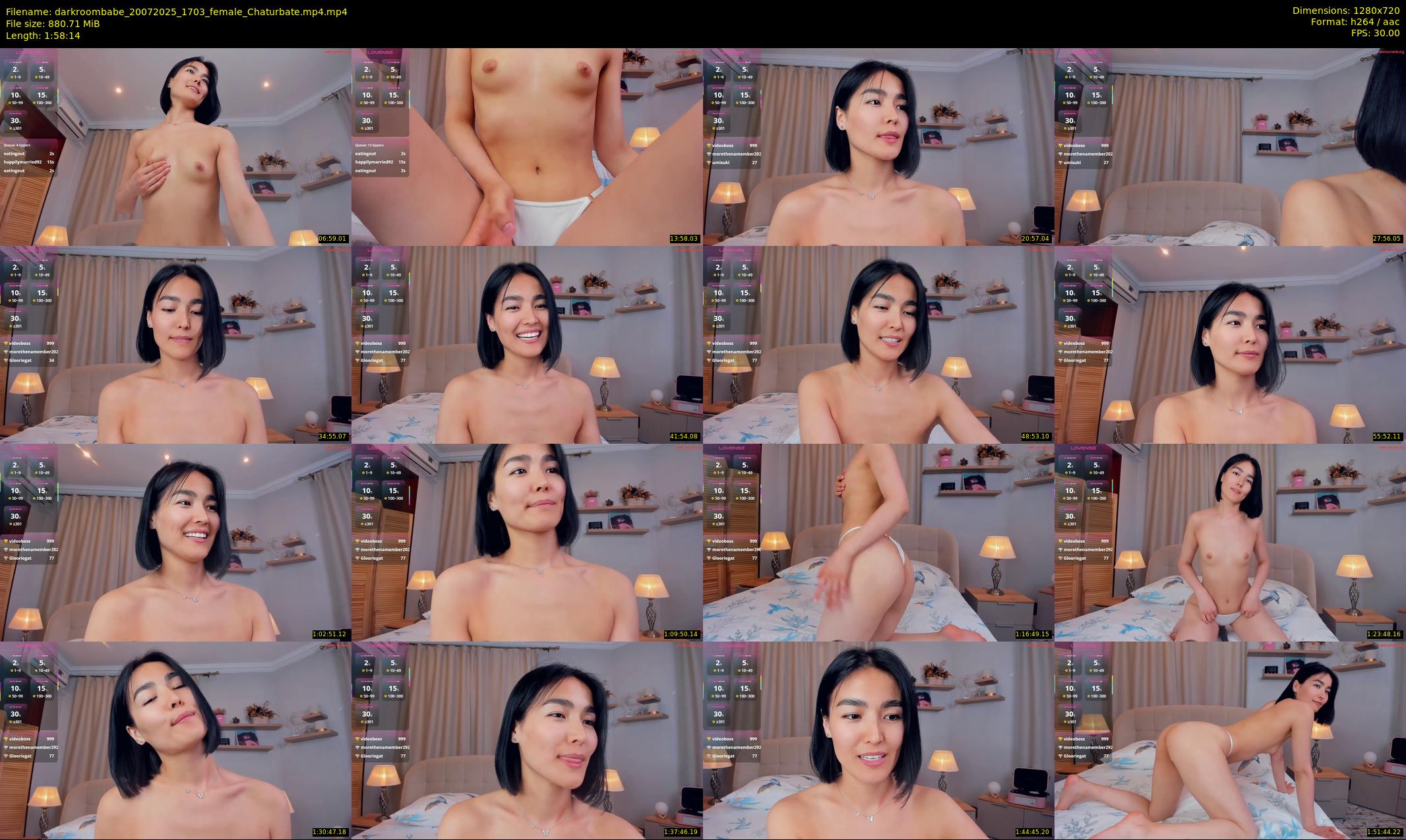 darkroombabe — 119 minute Chaturbate female cam show recording, 720p, Jul 20, 2025